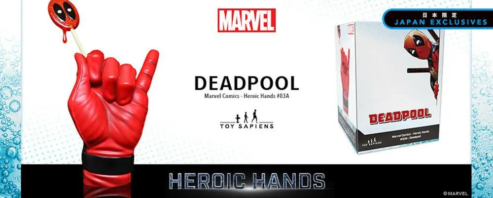 Marvel Heroic Hands Statua naturalnej wielkości #3A Deadpool 25 cm zdjęcie produktu