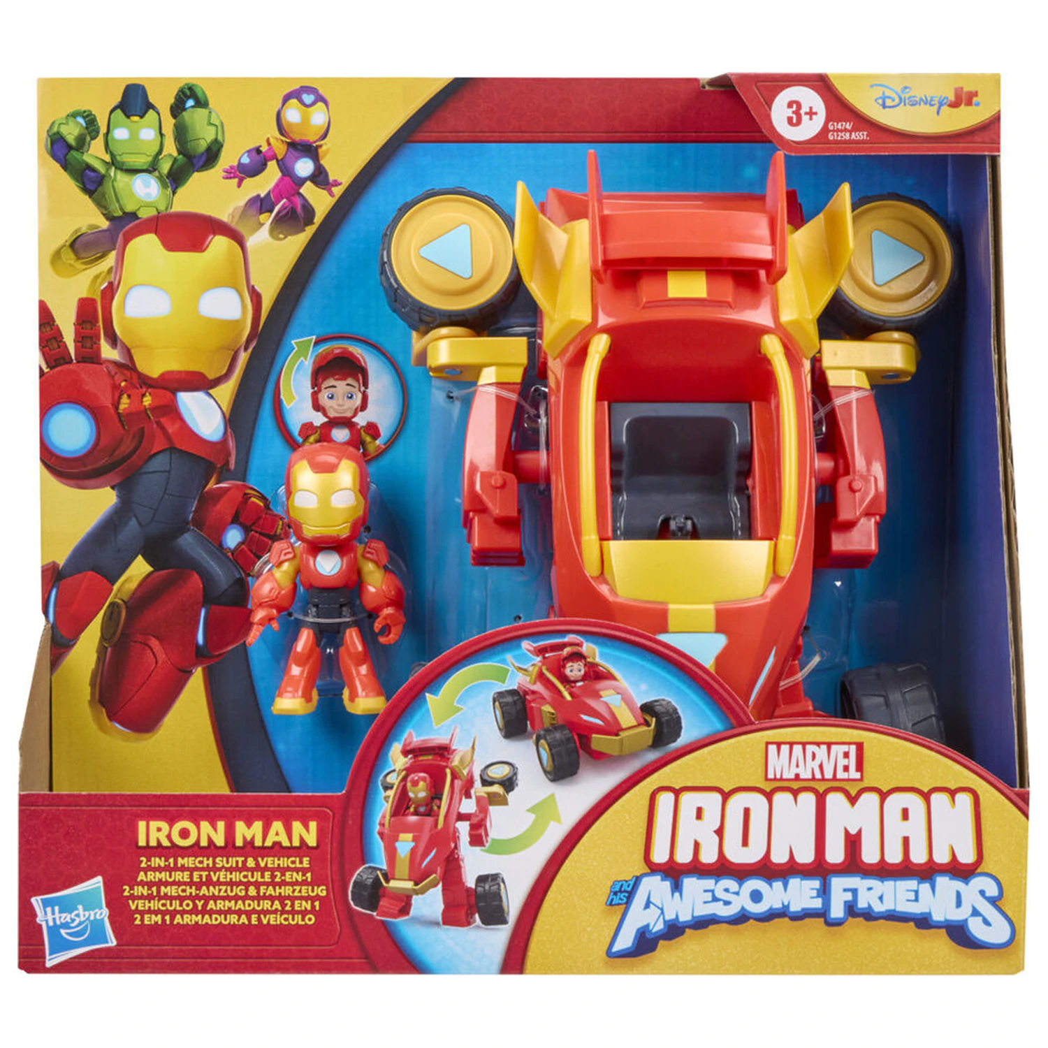 Marvel Iron Man And His Awesome Friends figurka i pojazd zdjęcie produktu