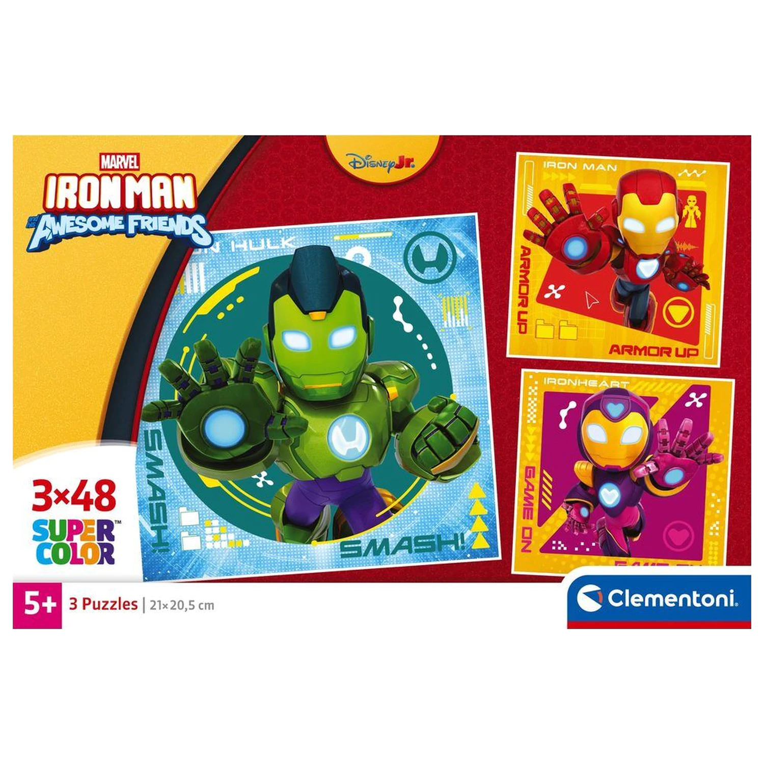 Marvel Iron Man i jego Awesome Square puzzle 3x48 sztuk zdjęcie produktu