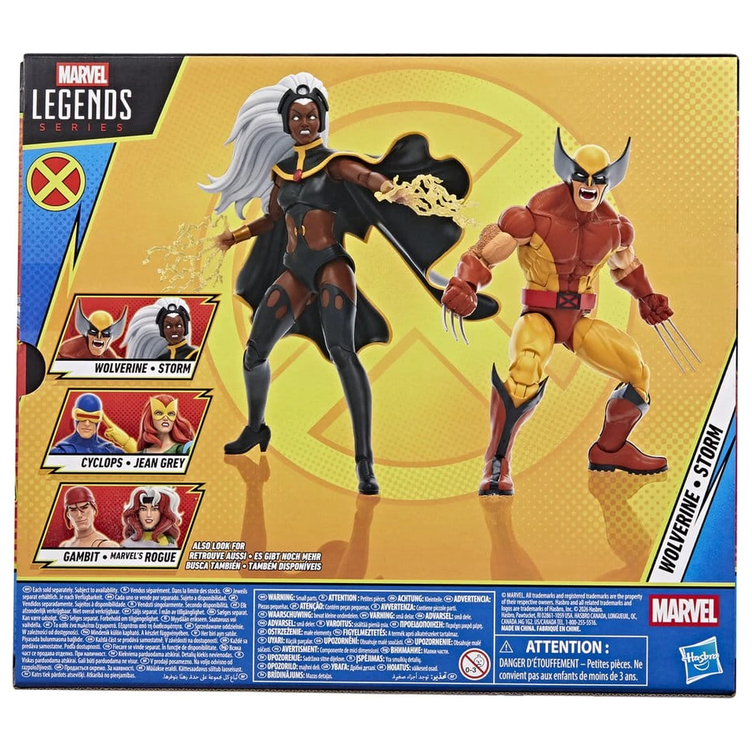 Zestaw 2 figurek Marvel Legends Storm & Wolverine 15 cm zdjęcie produktu