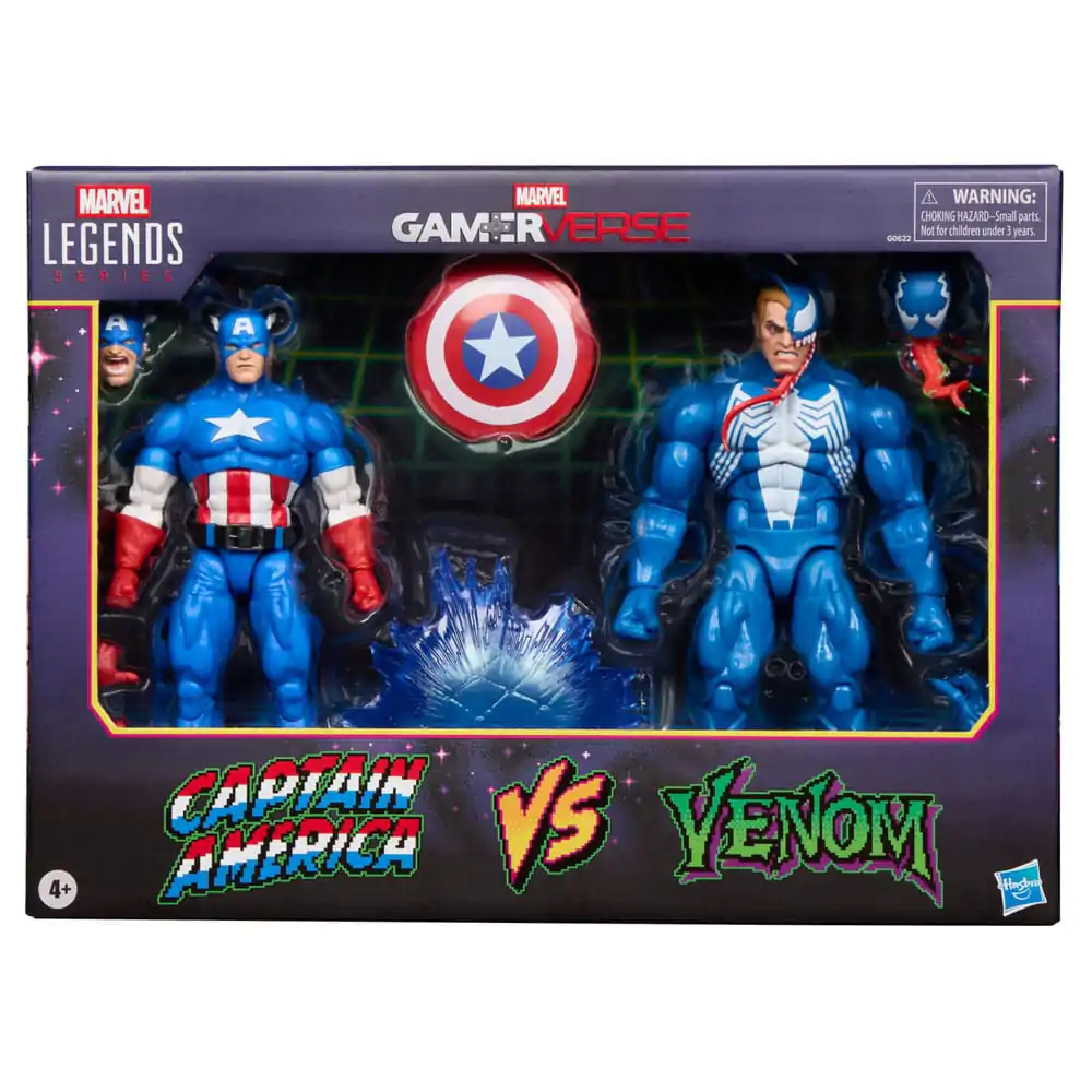 Marvel Legends Gamerverse Figurka Akcji 2-Pack Kapitan Ameryka vs. Venom 15 cm zdjęcie produktu