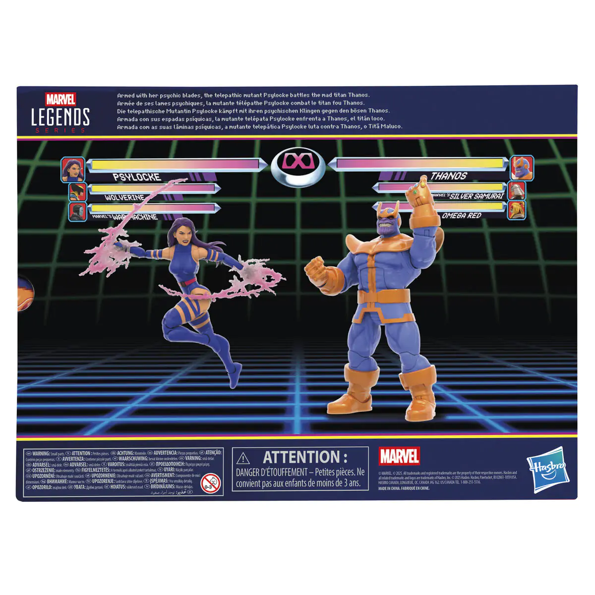 Marvel Legends Gameverse Psylocke kontra Thanos zestaw 2 figurki 15 cm zdjęcie produktu