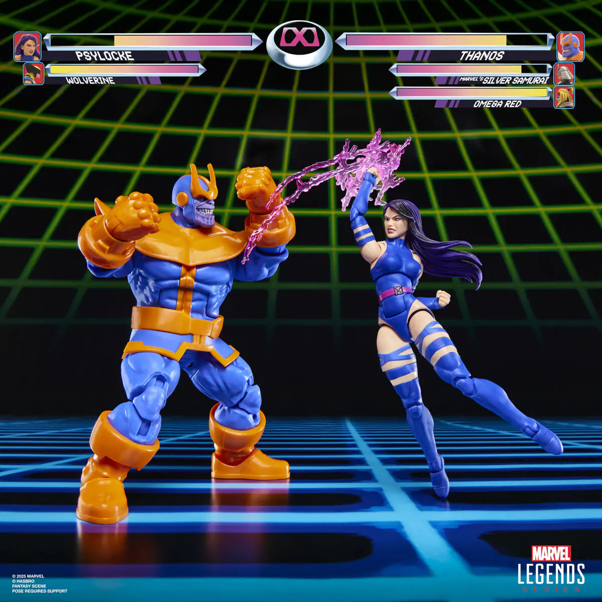 Marvel Legends Gameverse Psylocke kontra Thanos zestaw 2 figurki 15 cm zdjęcie produktu