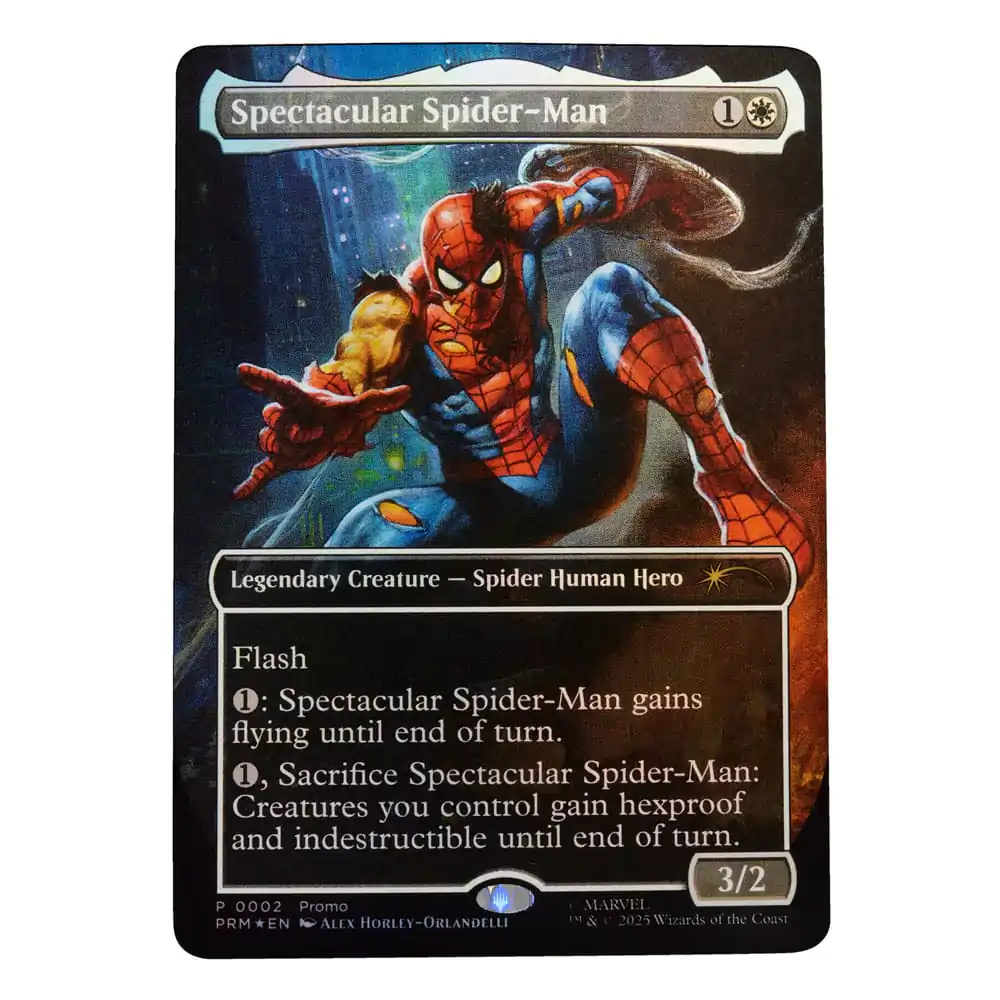 Marvel Legends Magic: The Gathering Figurka akcji Battle-Damaged Spider-Man (plus Ekskluzywna Karta Folia) 15 cm zdjęcie produktu
