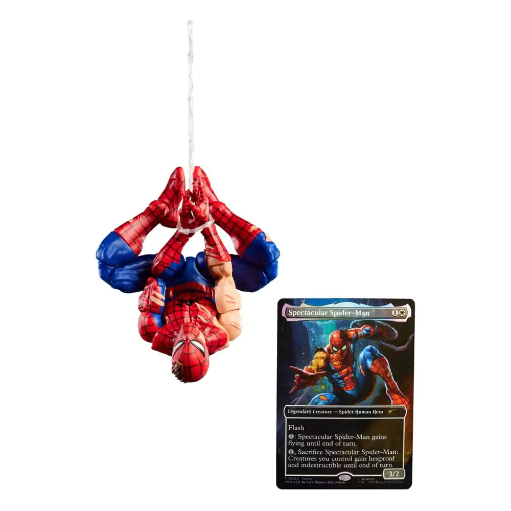 Marvel Legends Magic: The Gathering Figurka akcji Battle-Damaged Spider-Man (plus Ekskluzywna Karta Folia) 15 cm zdjęcie produktu