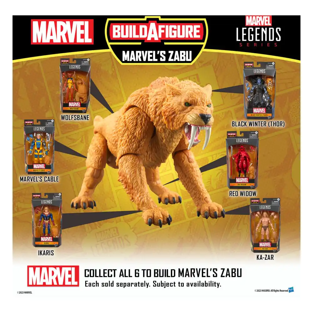 Marvel Legends figurka Marvel's Cable (BAF: Marvel's Zabu) 15 cm zdjęcie produktu