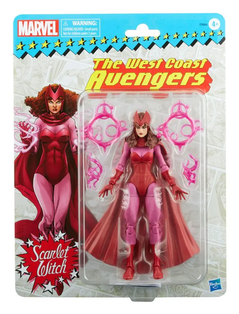 Marvel Legends Retro Collection Series Figurka Akcji 2022 Scarlet Witch (West Coast Avengers) 15 cm zdjęcie produktu