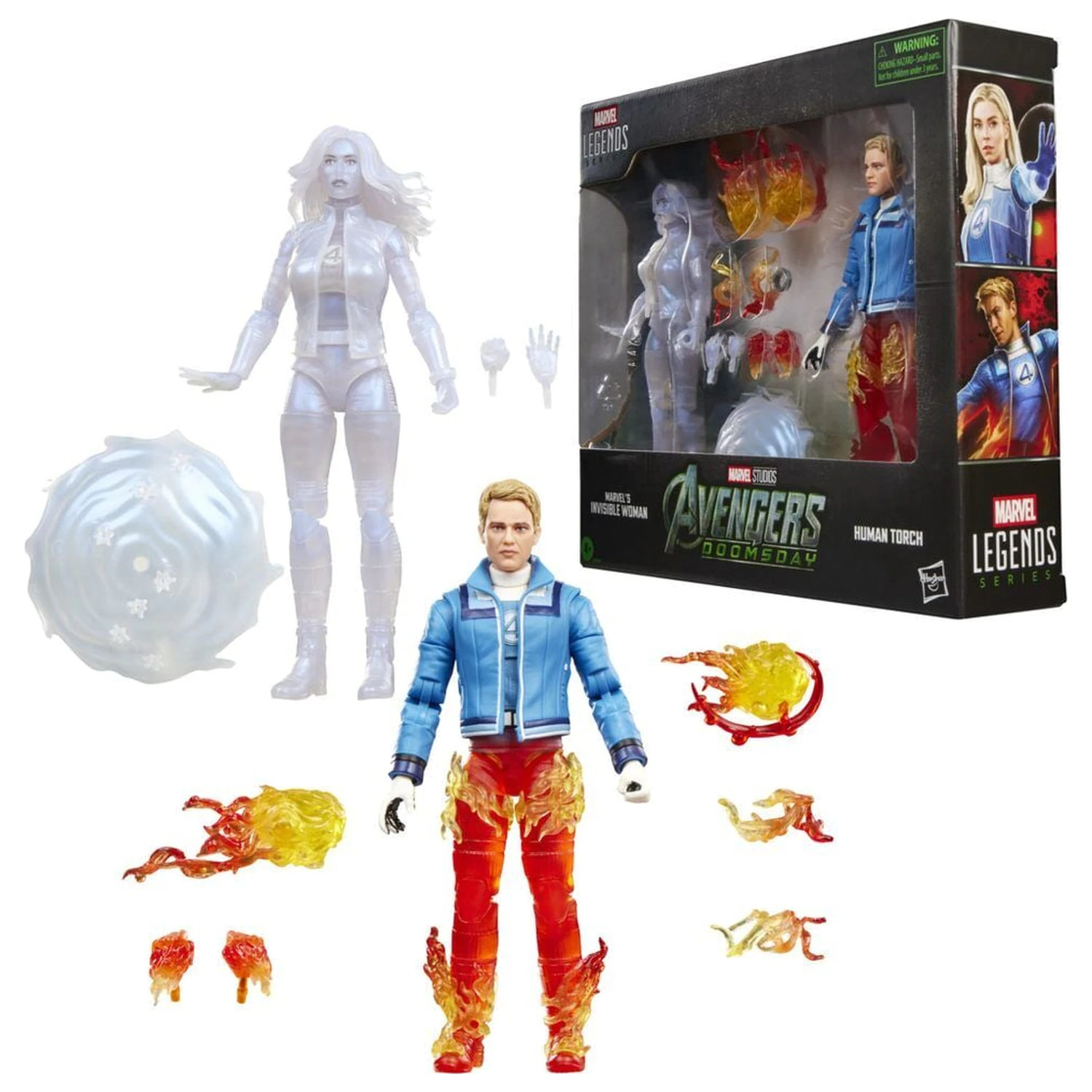 Marvel Legends Series Avengers Doomsday Invisible Woman & Human Torch pakiet 2 figurek 15 cm zdjęcie produktu