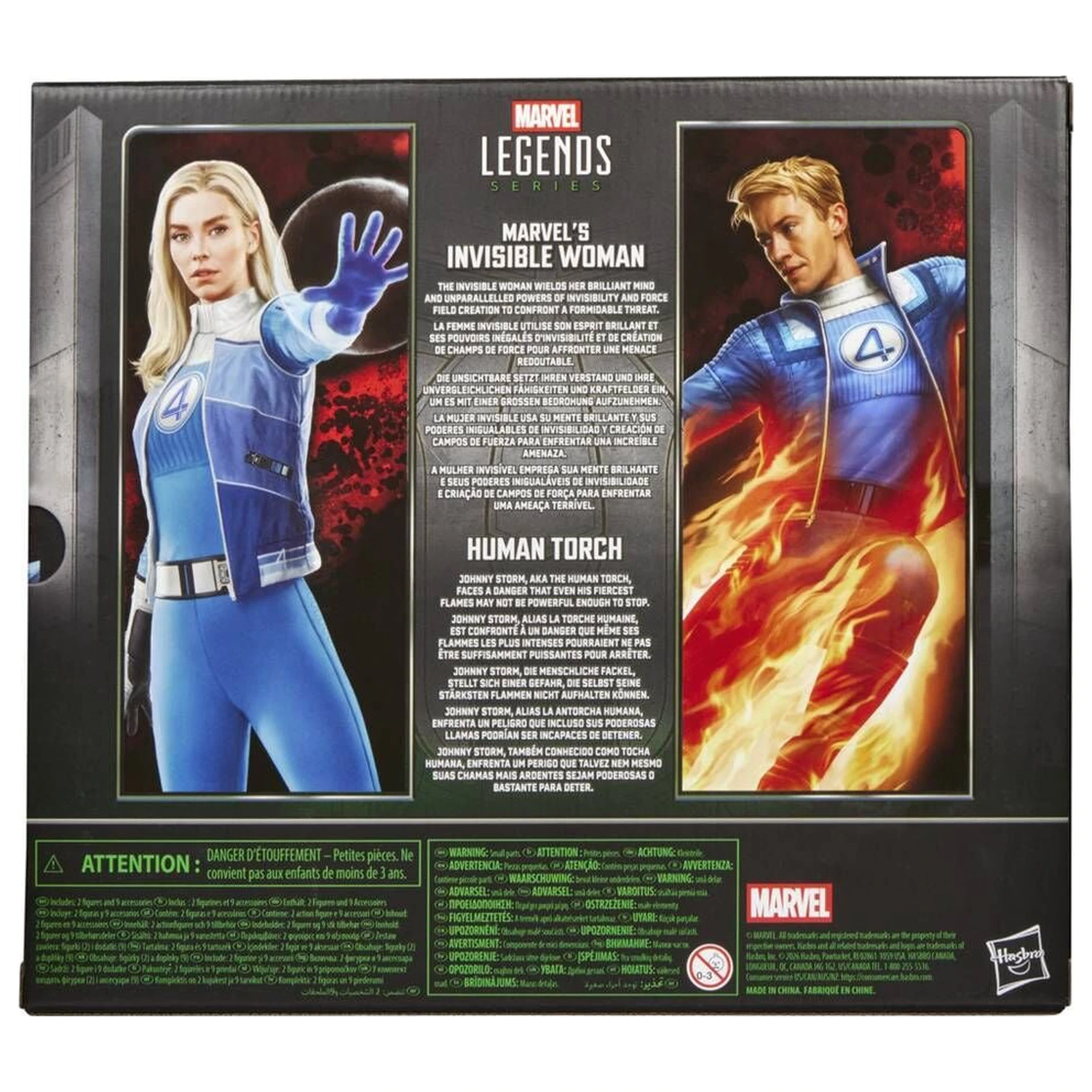 Marvel Legends Series Avengers Doomsday Invisible Woman & Human Torch pakiet 2 figurek 15 cm zdjęcie produktu