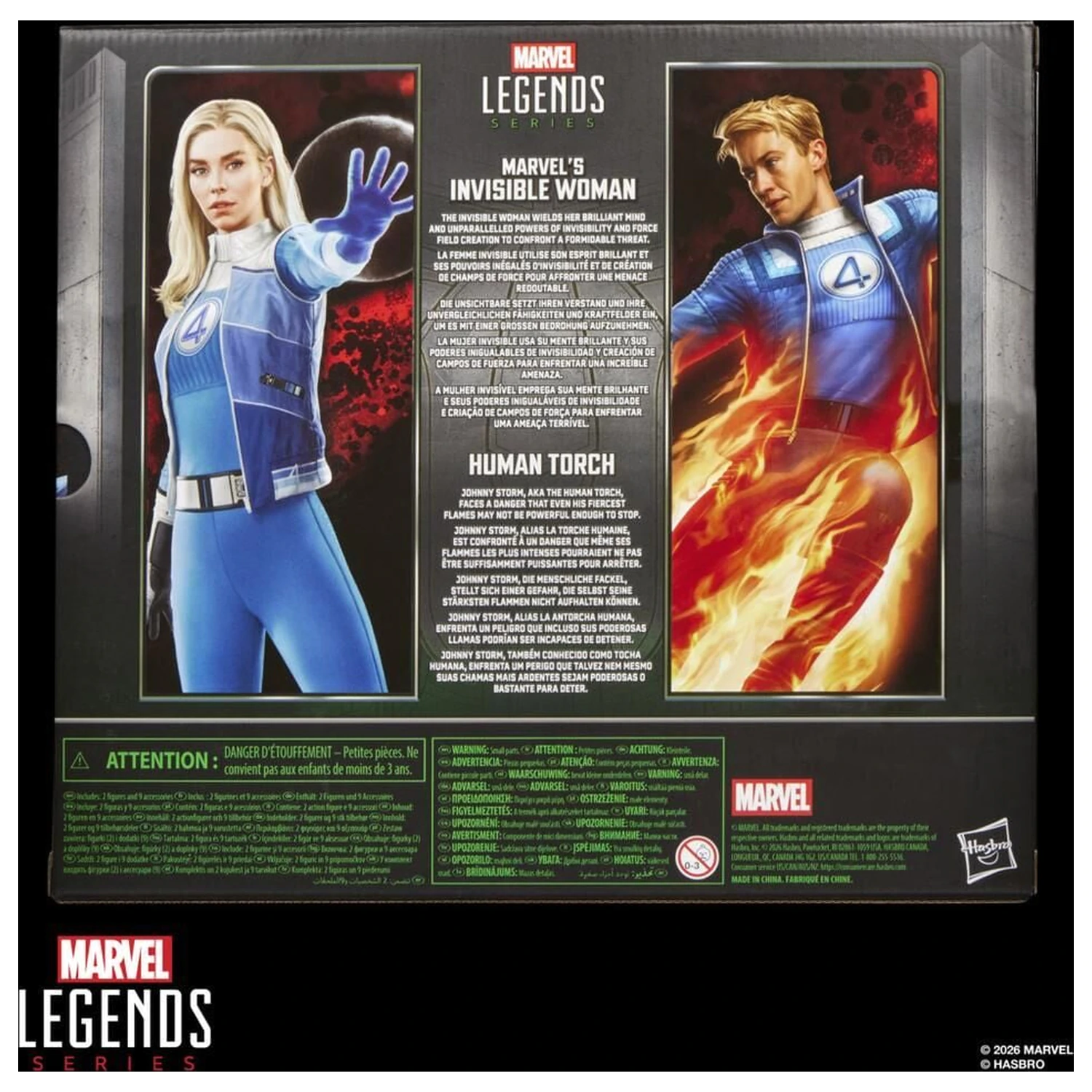 Marvel Legends Series Avengers Doomsday Invisible Woman & Human Torch pakiet 2 figurek 15 cm zdjęcie produktu