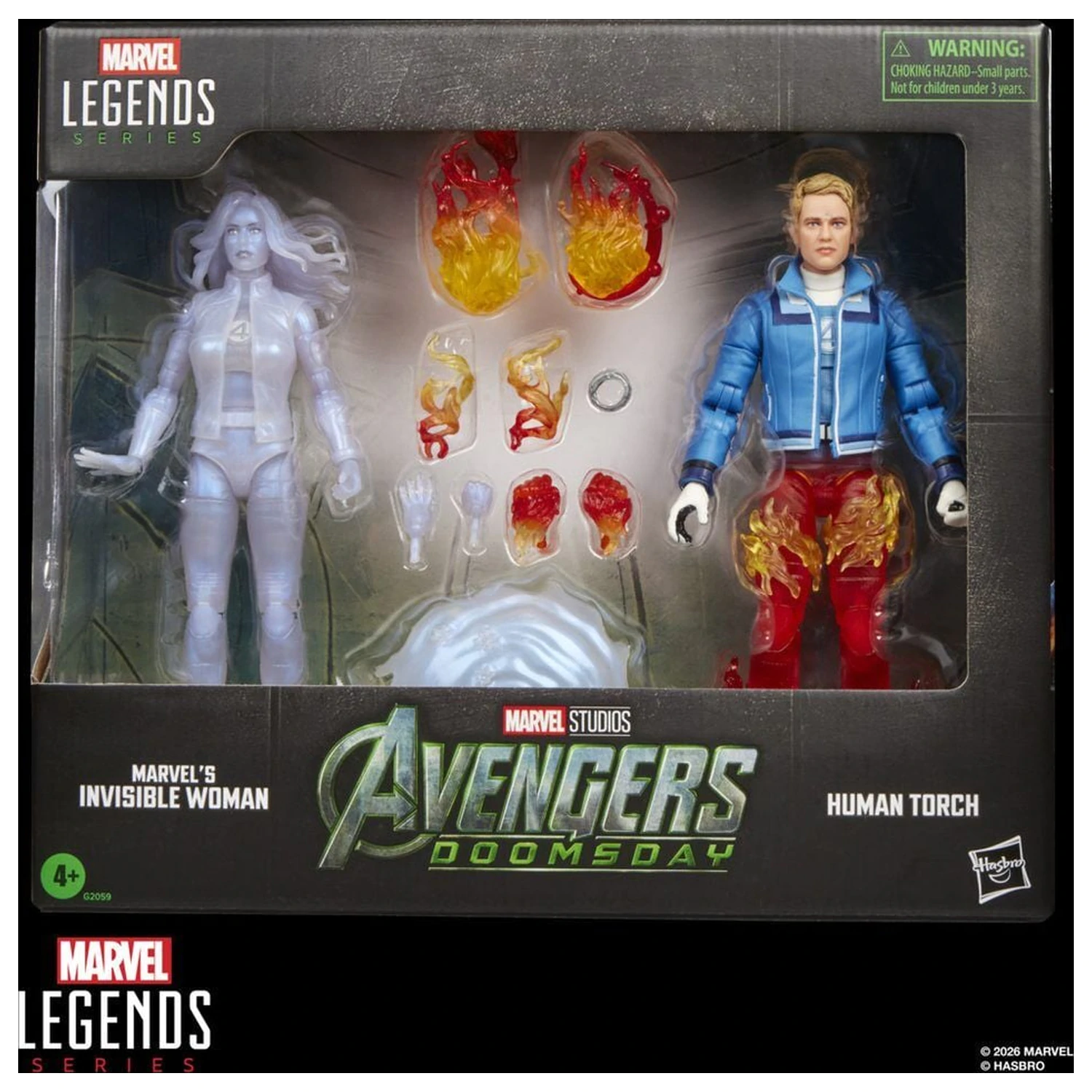 Marvel Legends Series Avengers Doomsday Invisible Woman & Human Torch pakiet 2 figurek 15 cm zdjęcie produktu