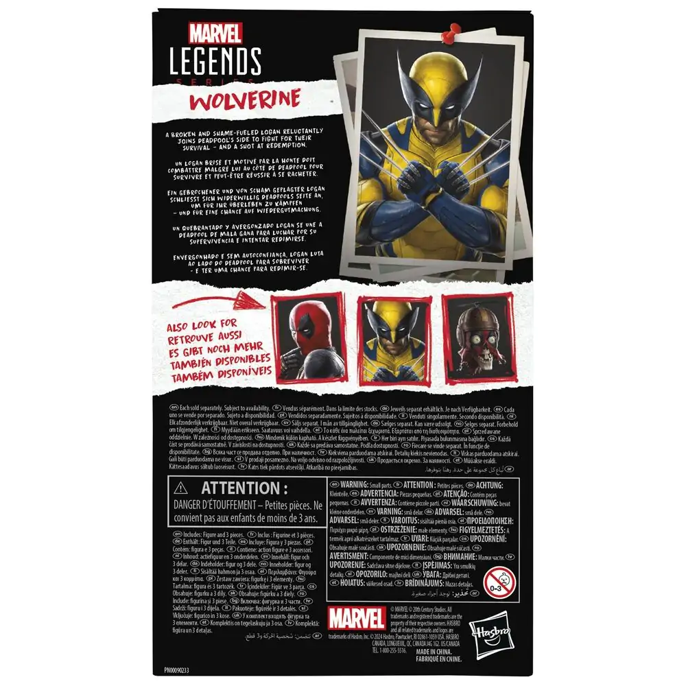 Marvel Legends Series Deadpool & Wolverine - Figurka Wolverine 15 cm zdjęcie produktu