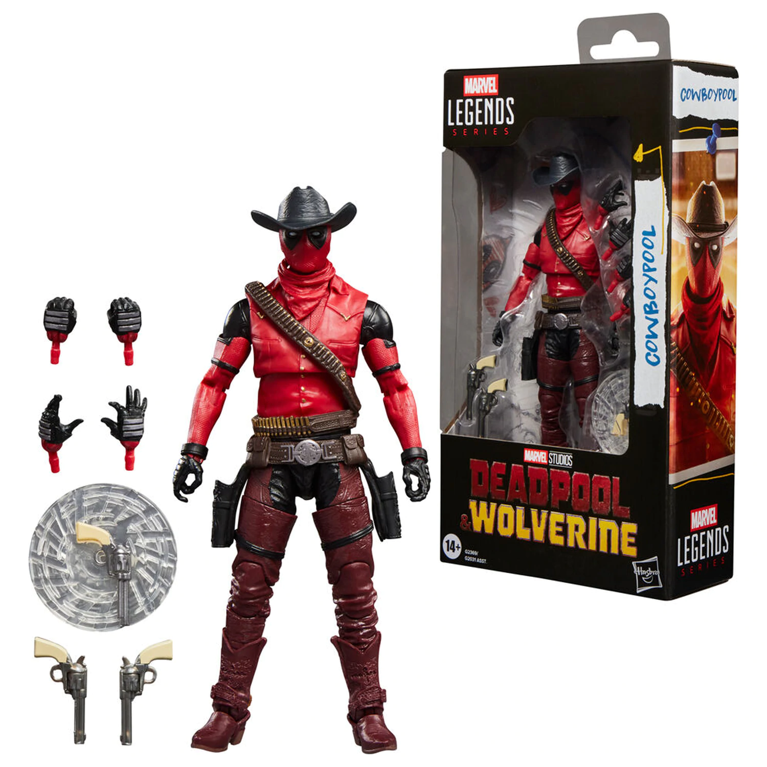 Marvel Legends Series Deadpool & Wolverine Cowboypool figurka 15cm zdjęcie produktu