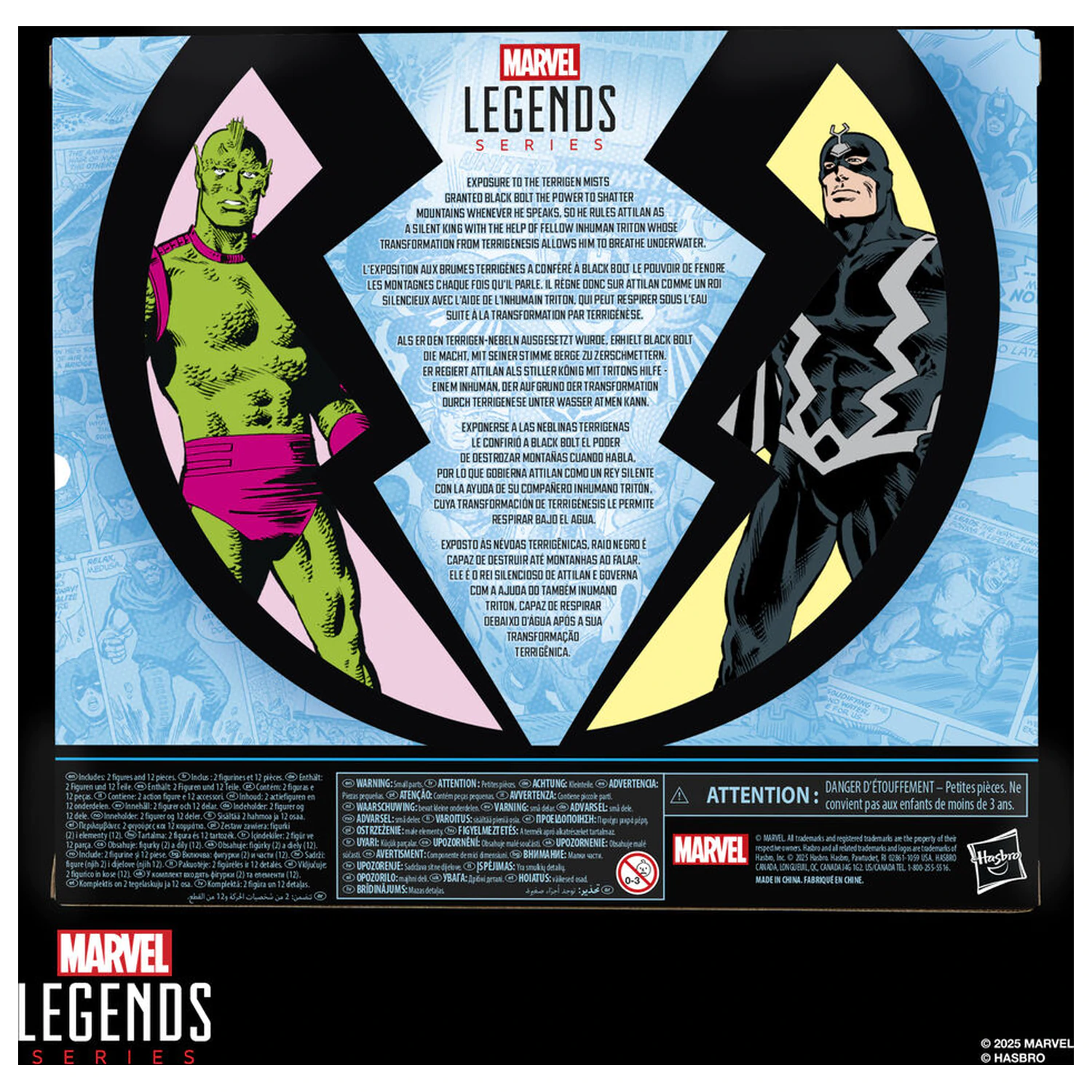 Marvel Legends Series Inhumans Black Bolt & Triton pack 2 figurki 15cm zdjęcie produktu