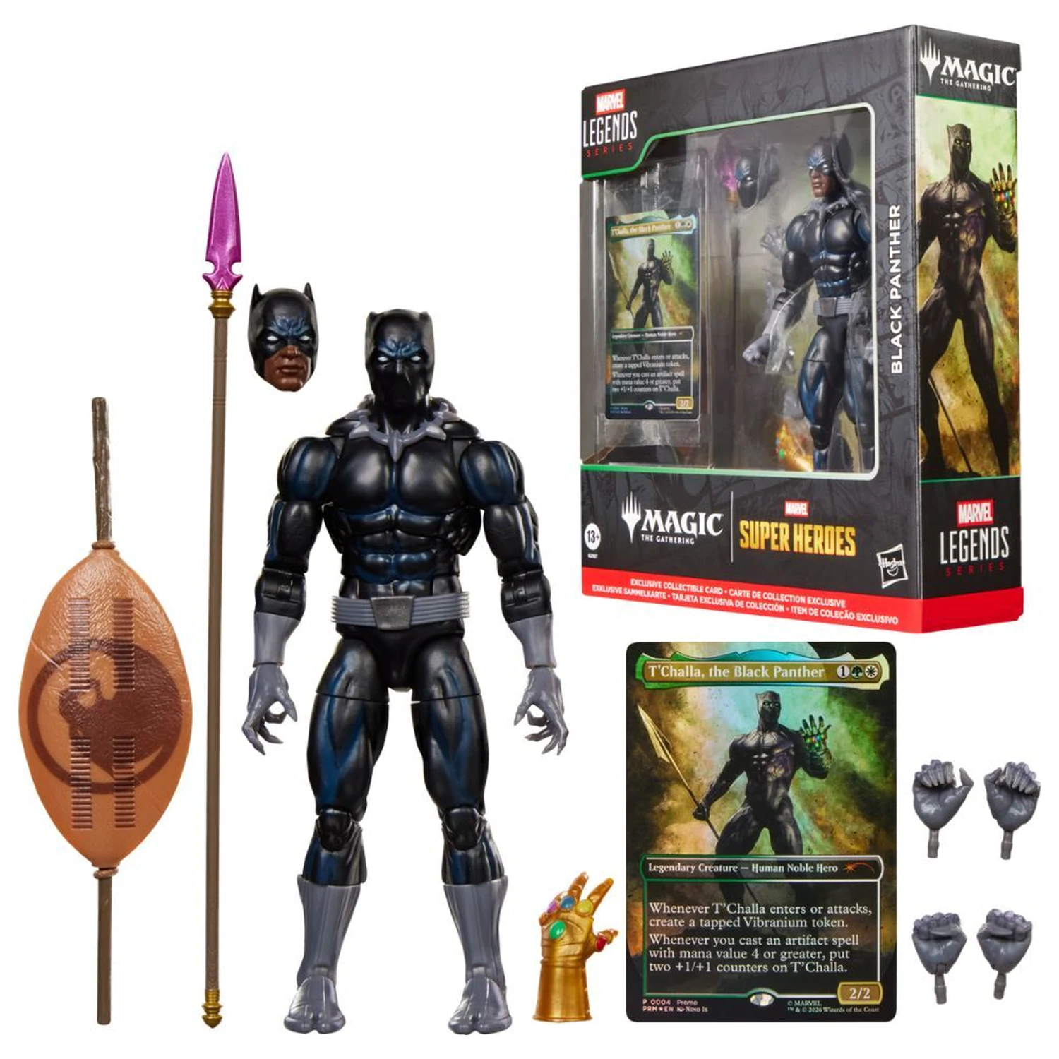 Marvel Legends Series Magic The Gathering figurka Black Panther 15cm zdjęcie produktu