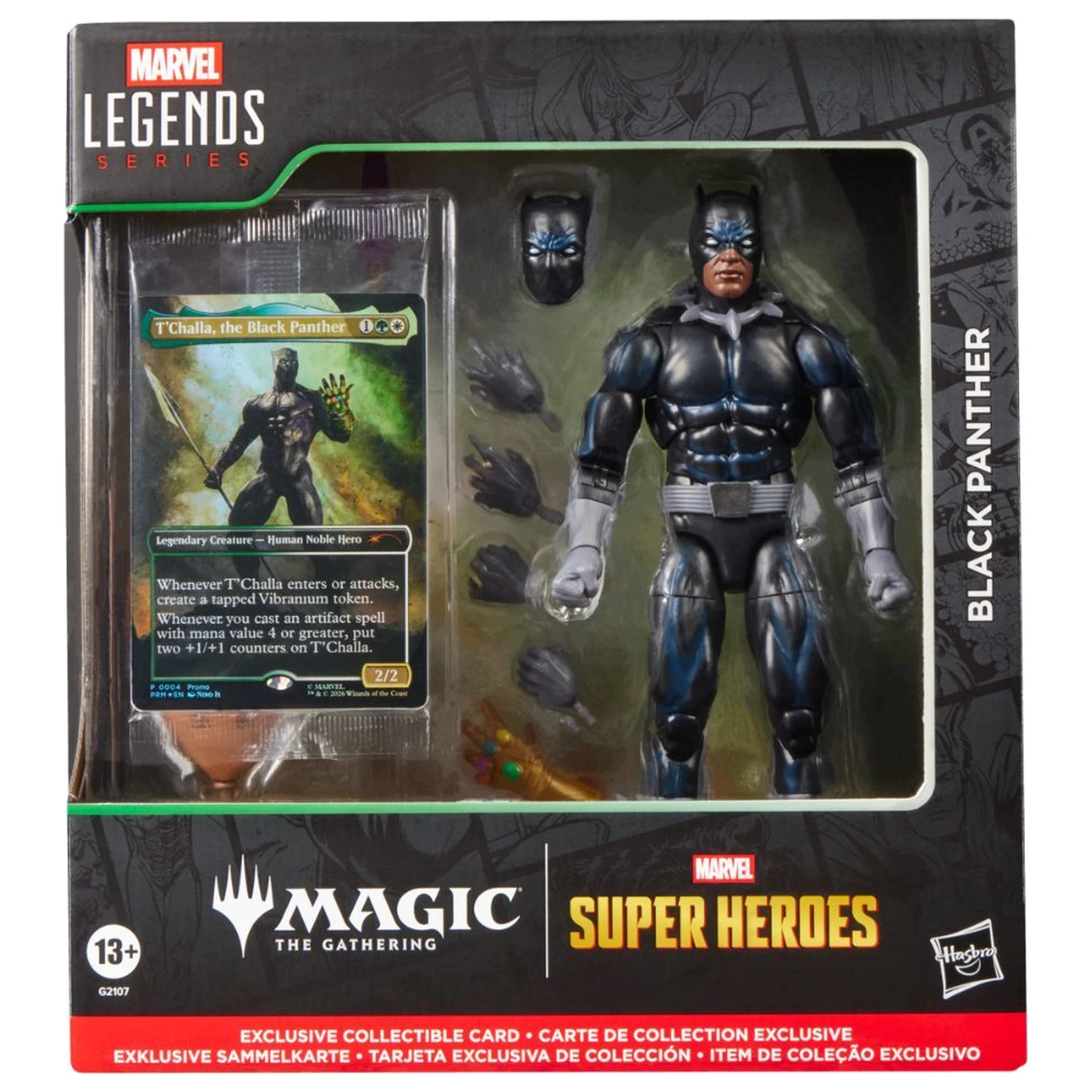 Marvel Legends Series Magic The Gathering figurka Black Panther 15cm zdjęcie produktu