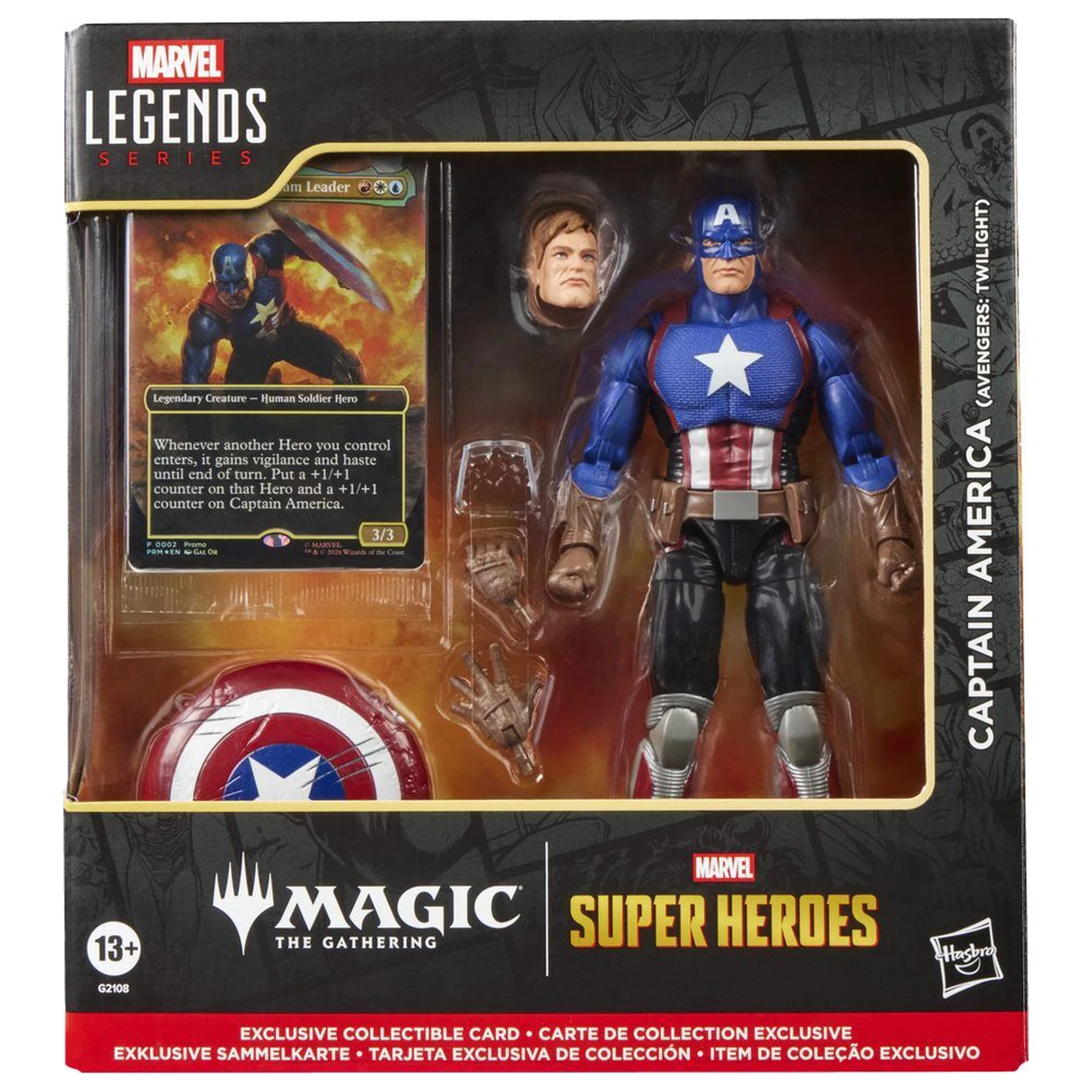 Marvel Legends Series Magic The Gathering Captain America Avengers Twilight figurka 15cm zdjęcie produktu