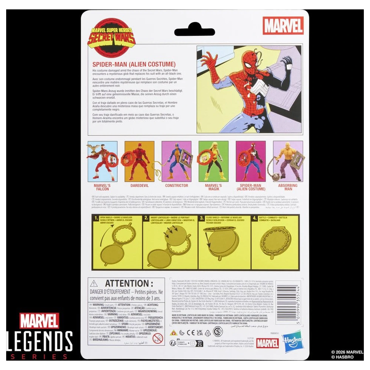 Marvel Legends Series Secret Wars Spiderman Alien Costume figurka 15cm zdjęcie produktu