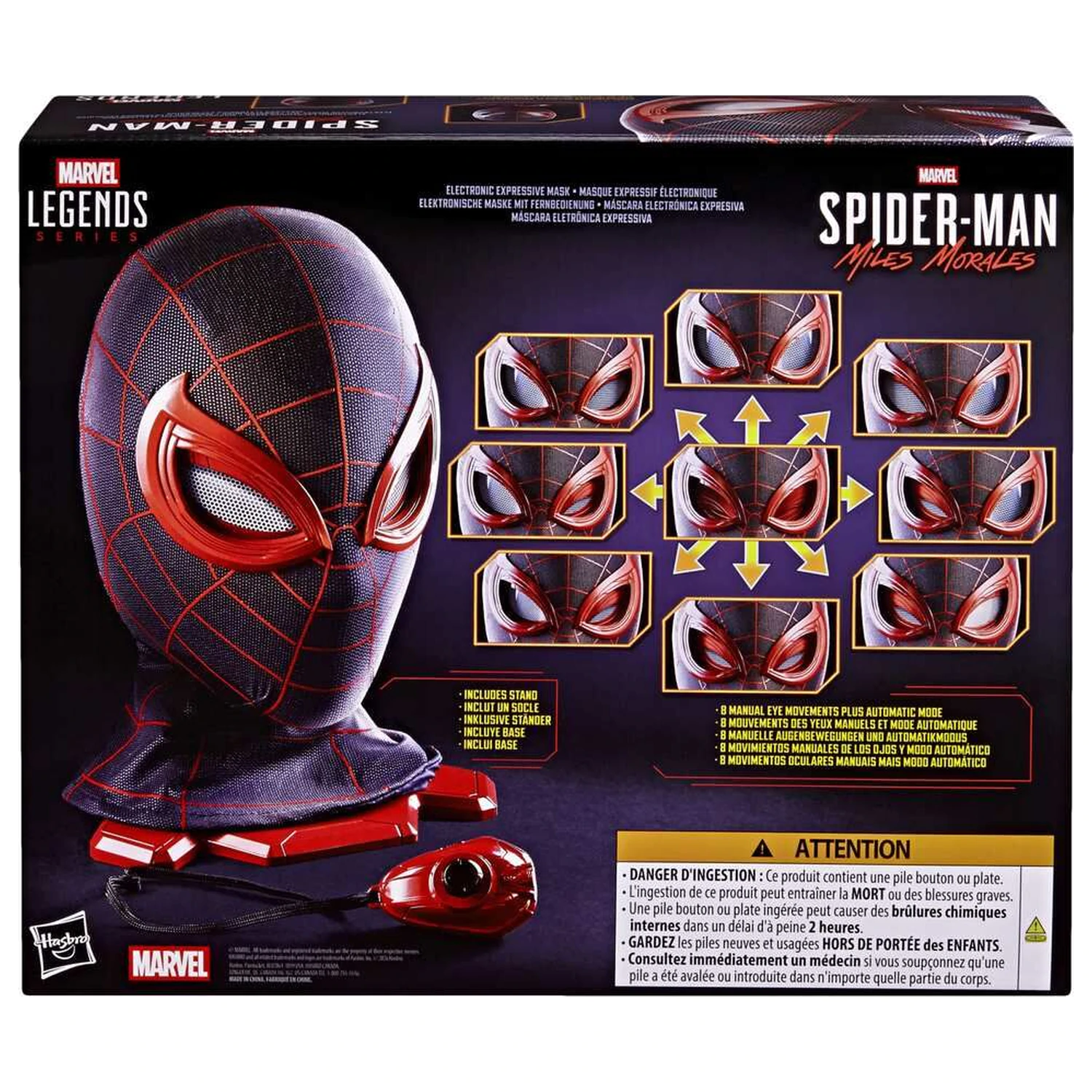 Marvel Legends Series Spider-Man Miles Morales elektroniczna maska zdjęcie produktu
