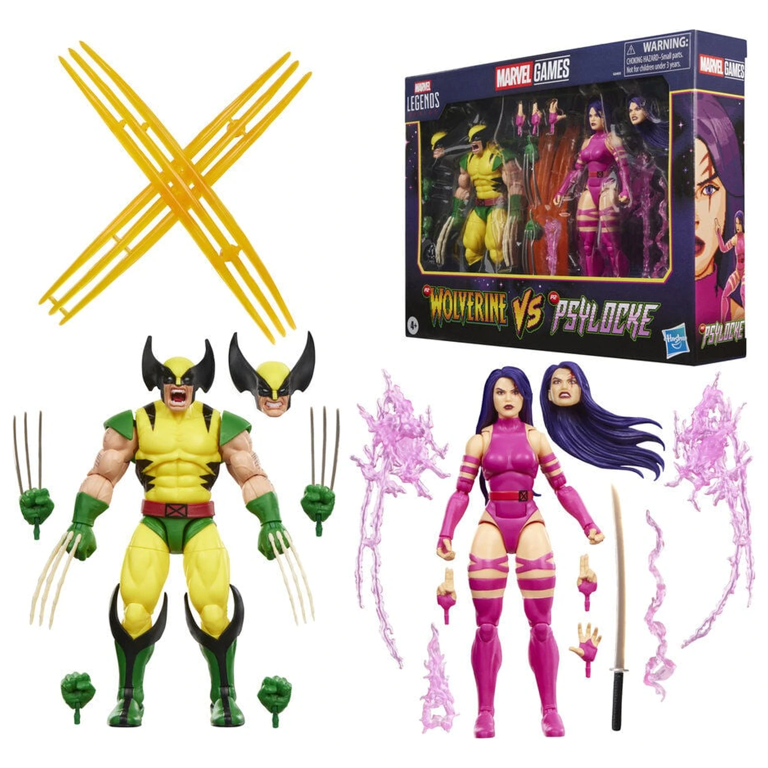 Marvel Legends Series Wolverine Vs Psylocke pack 2 figurki 15cm zdjęcie produktu