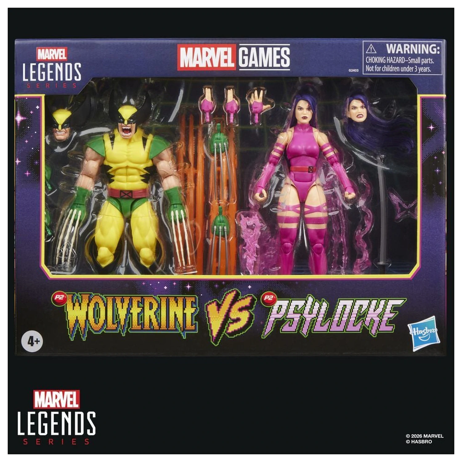Marvel Legends Series Wolverine Vs Psylocke pack 2 figurki 15cm zdjęcie produktu