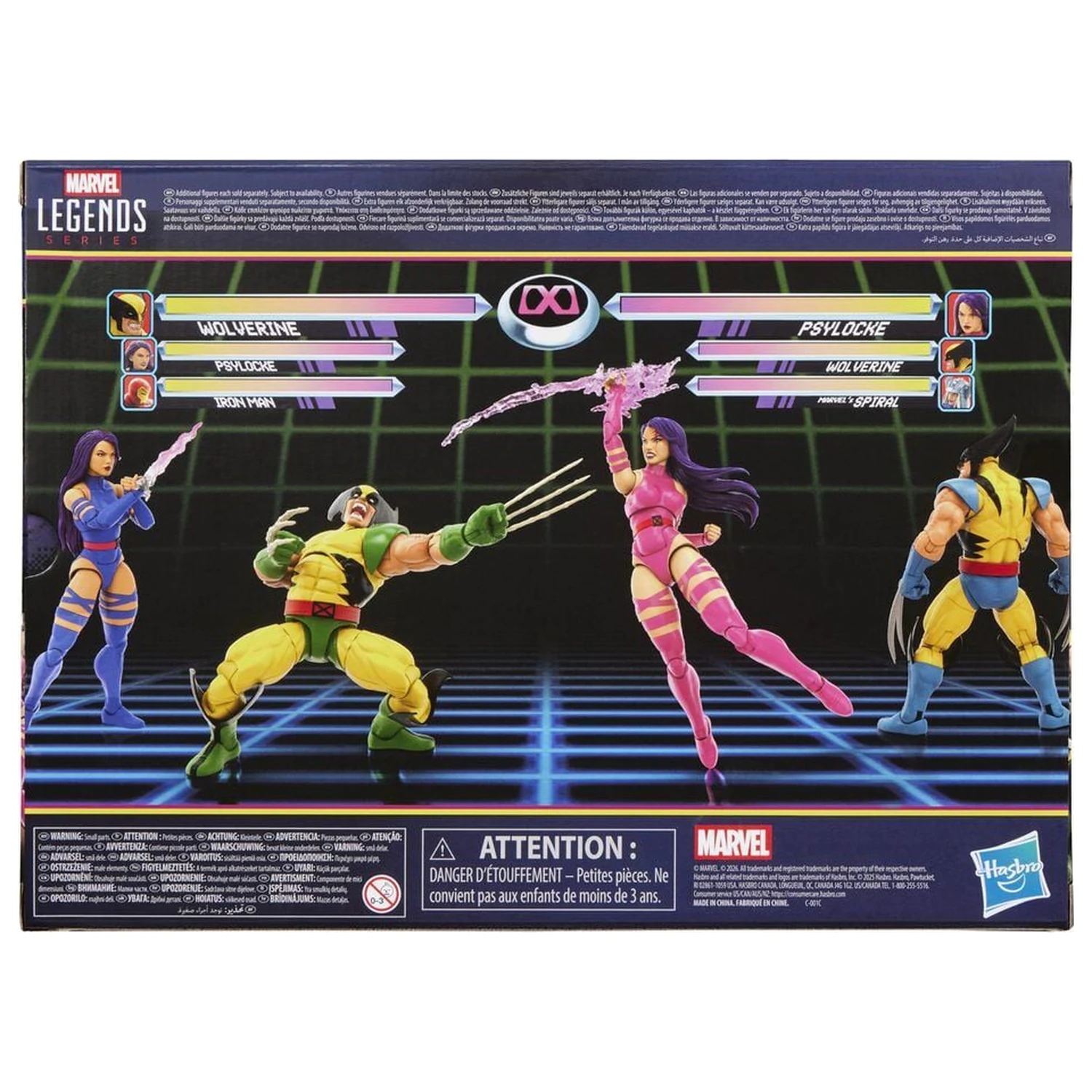 Marvel Legends Series Wolverine Vs Psylocke pack 2 figurki 15cm zdjęcie produktu