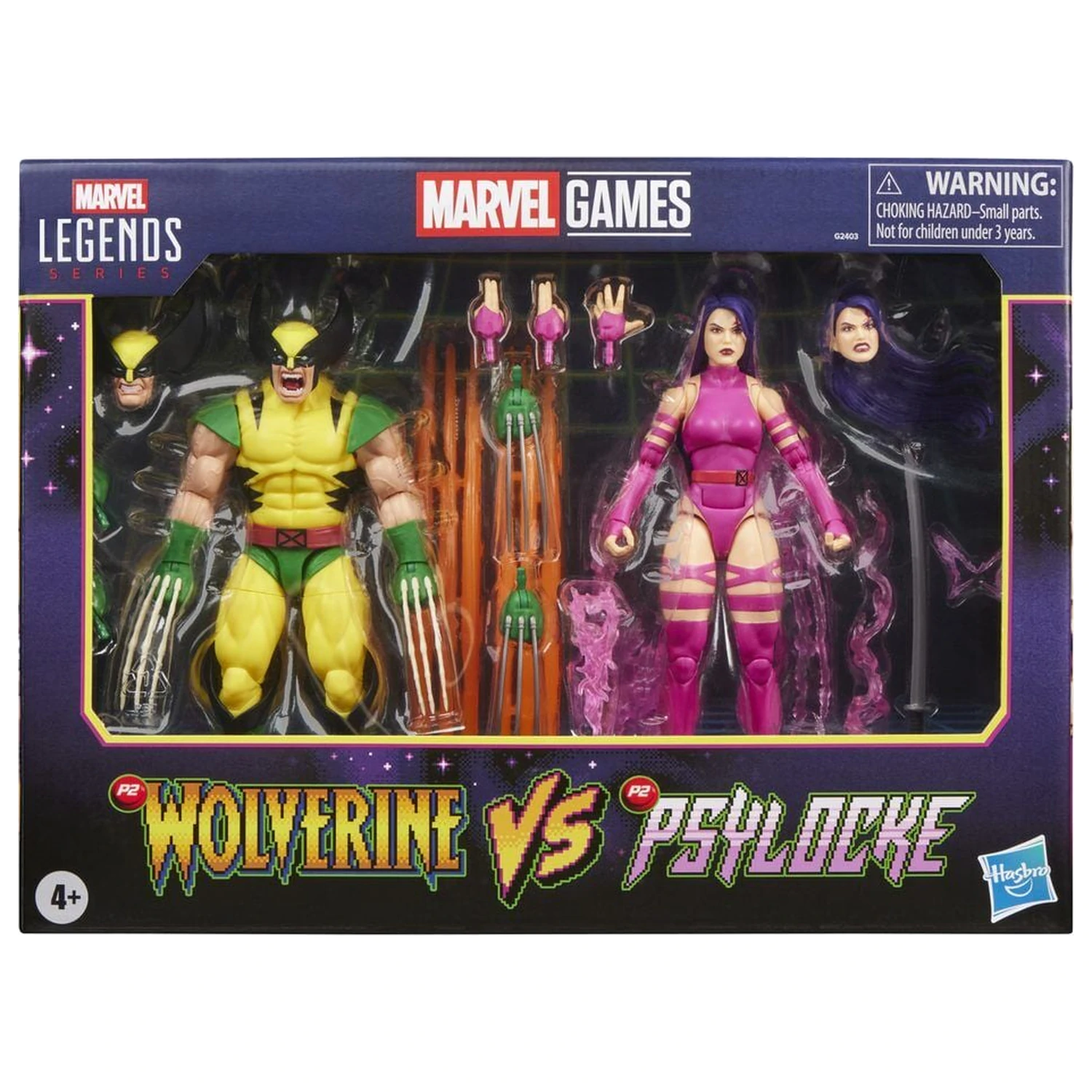 Marvel Legends Series Wolverine Vs Psylocke pack 2 figurki 15cm zdjęcie produktu