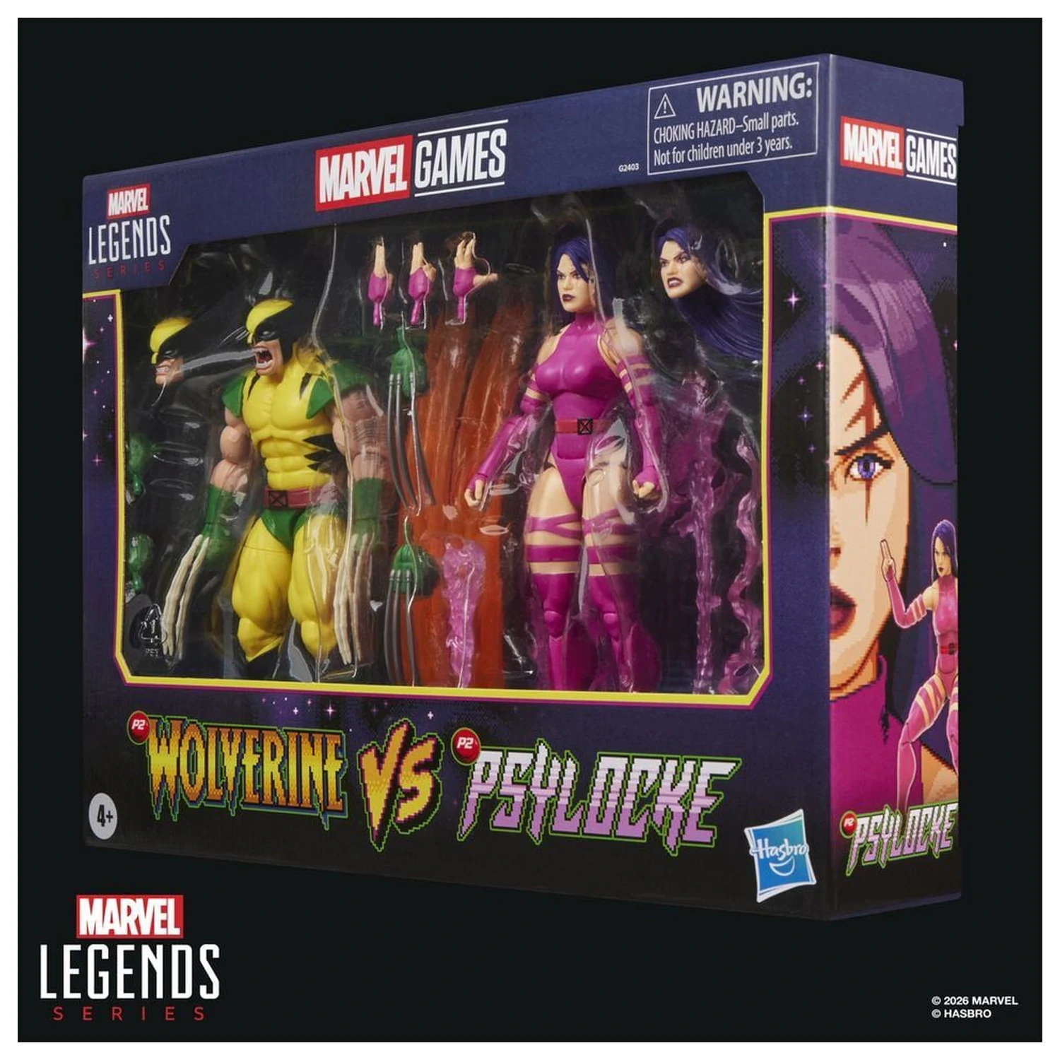 Marvel Legends Series Wolverine Vs Psylocke pack 2 figurki 15cm zdjęcie produktu