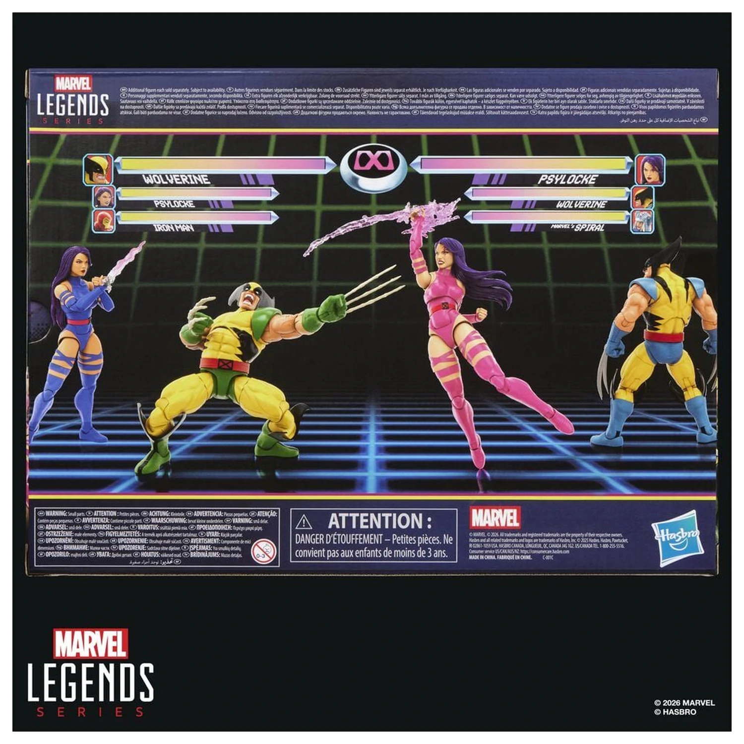 Marvel Legends Series Wolverine Vs Psylocke pack 2 figurki 15cm zdjęcie produktu