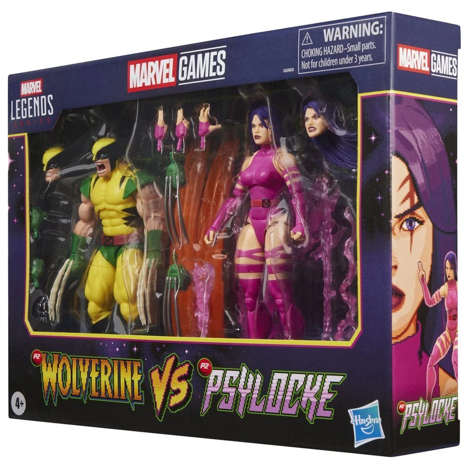 Marvel Legends Series Wolverine Vs Psylocke pack 2 figurki 15cm zdjęcie produktu