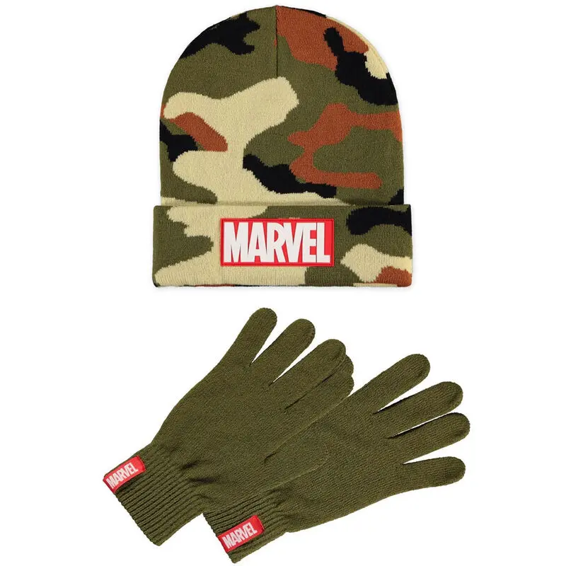 Zestaw czapka i rękawiczki Marvel Logo zdjęcie produktu