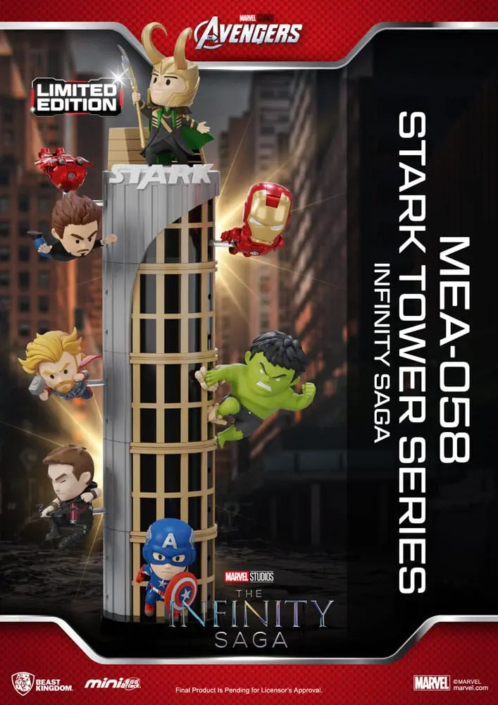Marvel Mini Egg Attack Figures The Infinity Saga Stark Tower series Tony Stark & Mark VII suit pod mod 12 cm – Figurki zdjęcie produktu