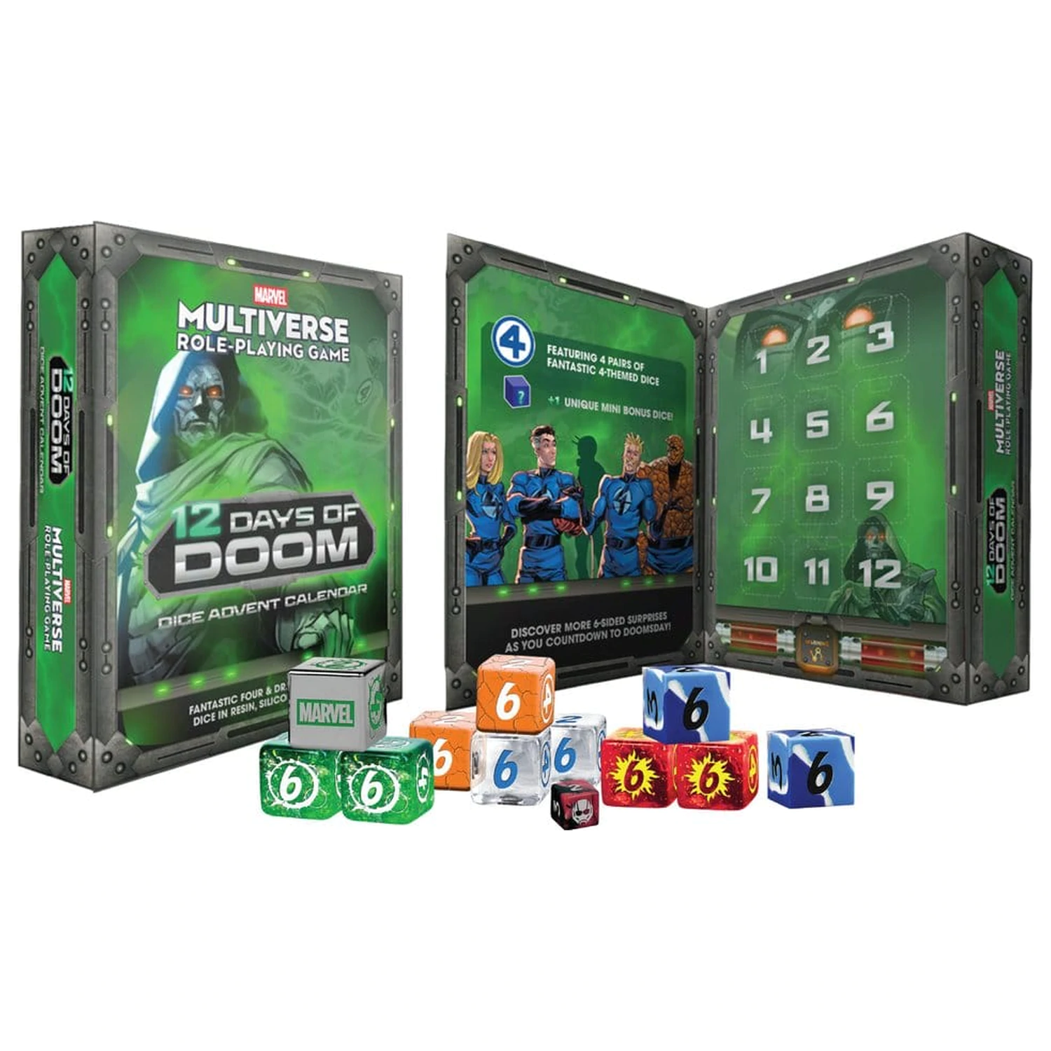 Marvel Multiverse RPG Advent Calendar 12 Dni Doom Dice zdjęcie produktu