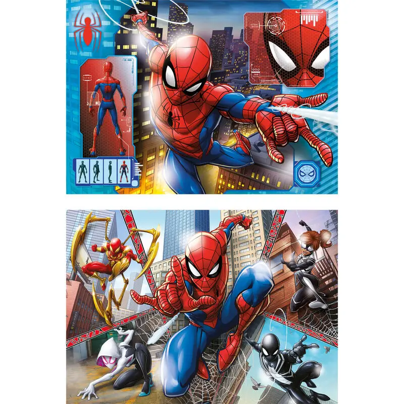 Marvel Spiderman puzzle 2x60 elementów zdjęcie produktu