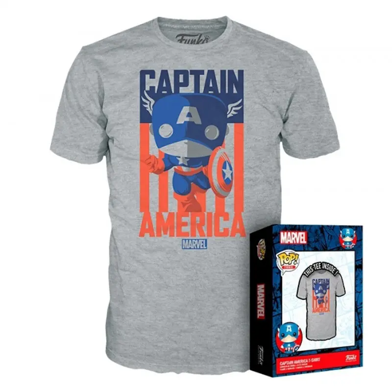 Koszulka Marvel POP! Tees Captain America T-shirt zdjęcie produktu
