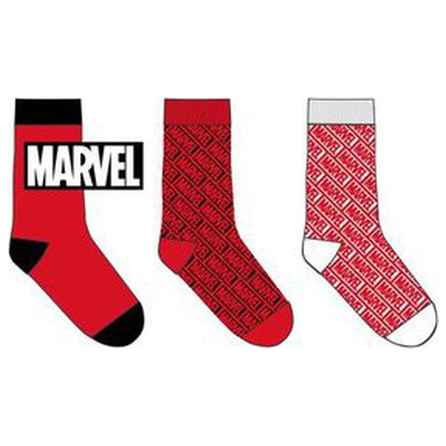 Marvel Czerwone skarpetki męskie 39/42 zdjęcie produktu