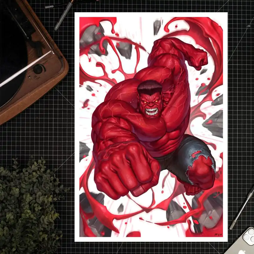 Marvel Red Hulk #1 Art Print Red Hulk 61 x 41 cm - nieoprawiony zdjęcie produktu