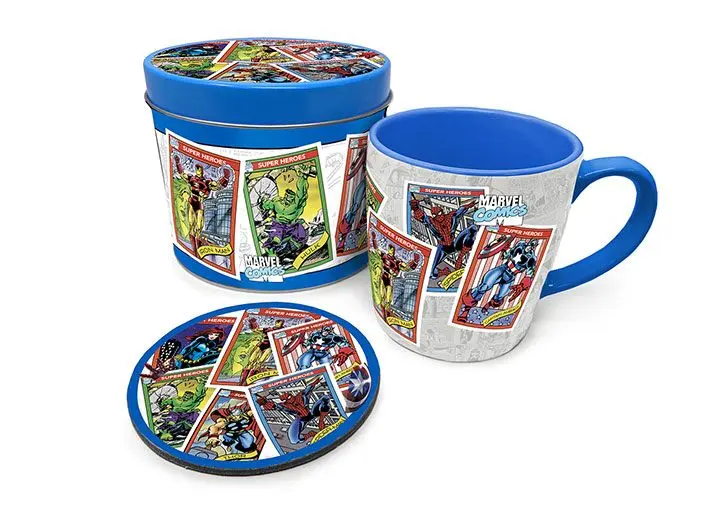 Marvel Mug z Podstawką Retro Karty Kolekcjonerskie zdjęcie produktu