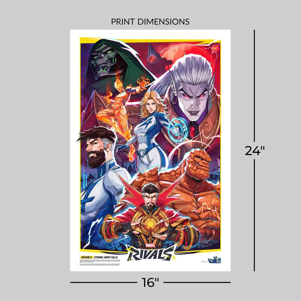 Marvel Rivals Art Print Eternal Night Falls 61 x 41 cm - nieoprawiony zdjęcie produktu