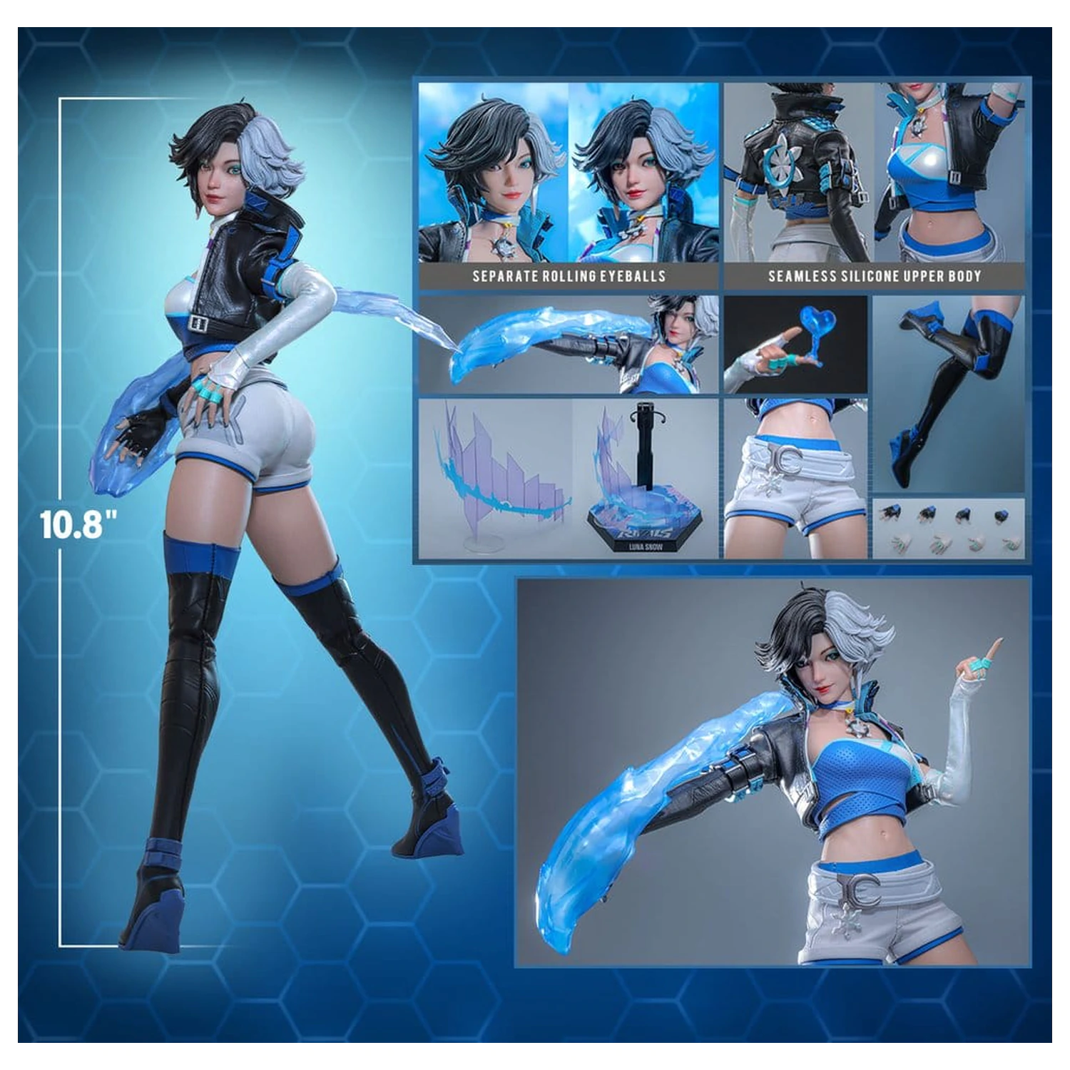 Marvel Rivals Gra wideo Arcydzieło figurka akcji 1/6 Luna Snow 28 cm zdjęcie produktu