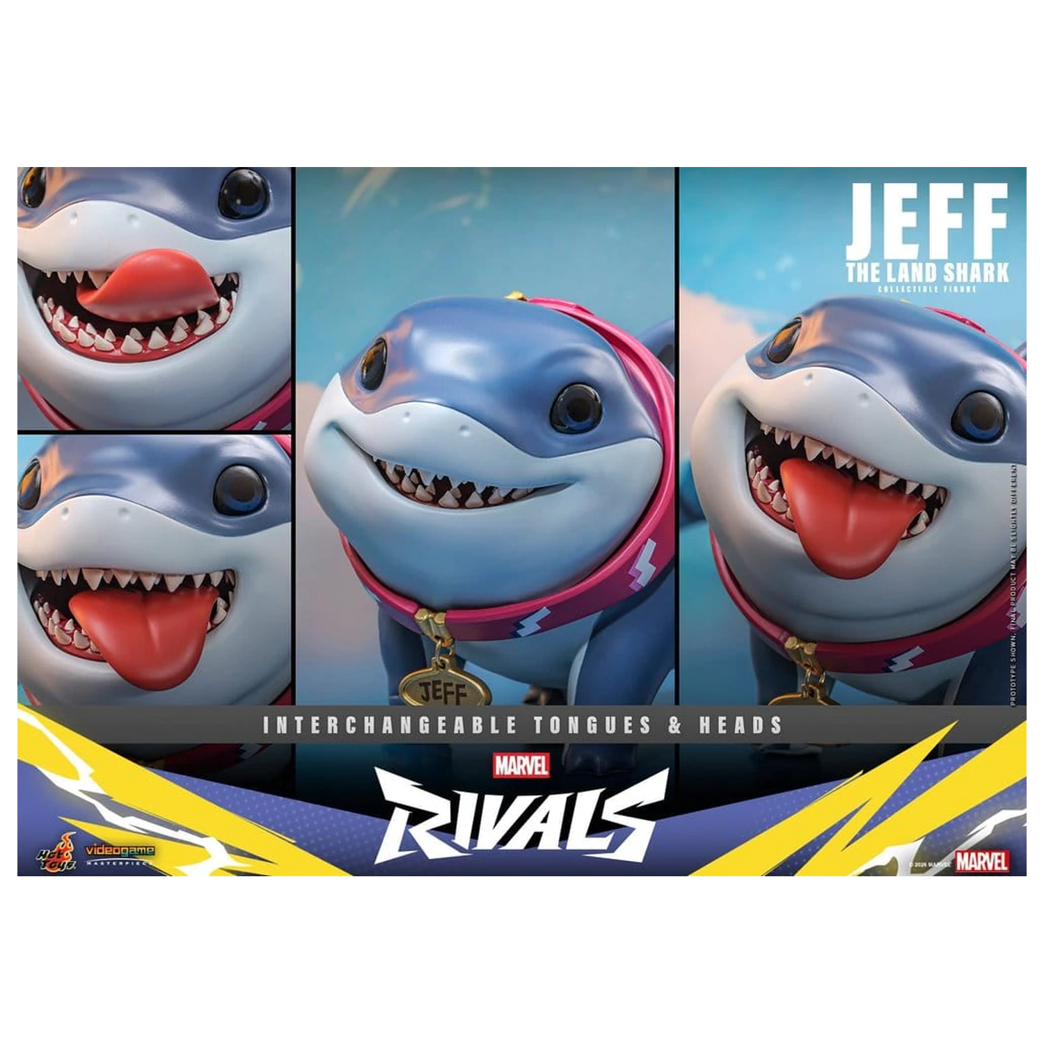 Marvel Rivals Videogame Masterpiece Series Figurka Akcji Jeff the Land Shark 11 cm zdjęcie produktu