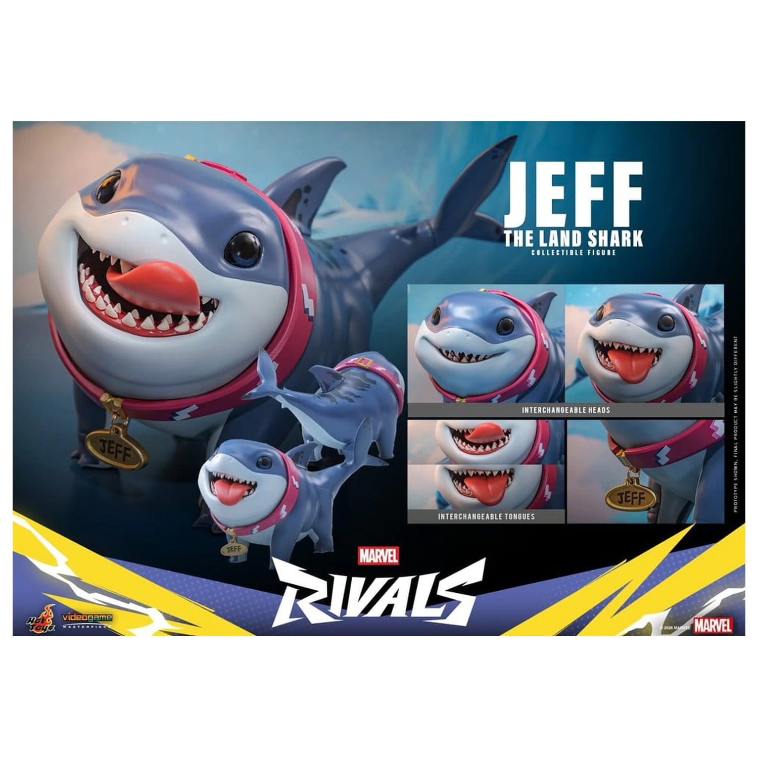 Marvel Rivals Videogame Masterpiece Series Figurka Akcji Jeff the Land Shark 11 cm zdjęcie produktu