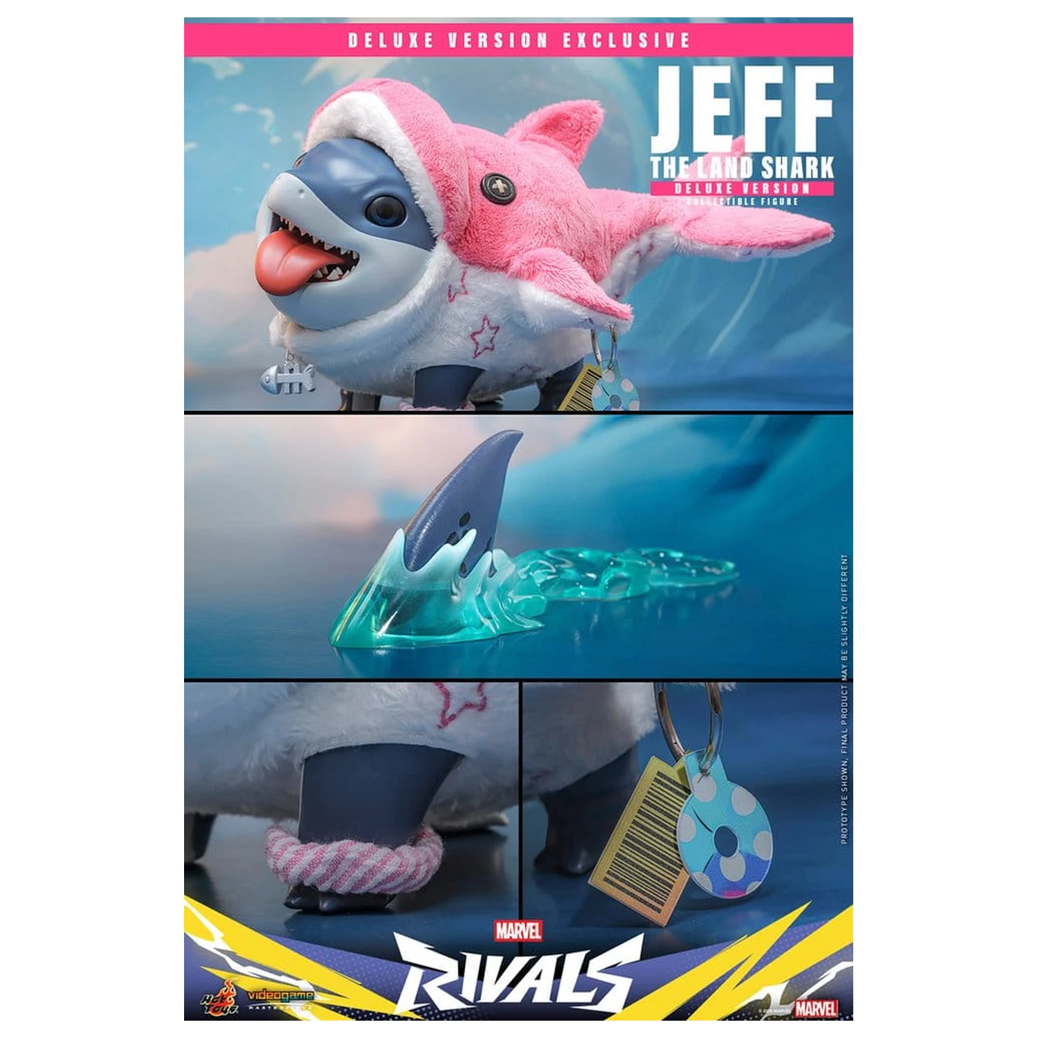 Marvel Rivals Videogame Masterpiece Series Figurka Akcji Jeff the Land Shark (Wersja Deluxe) 11 cm zdjęcie produktu