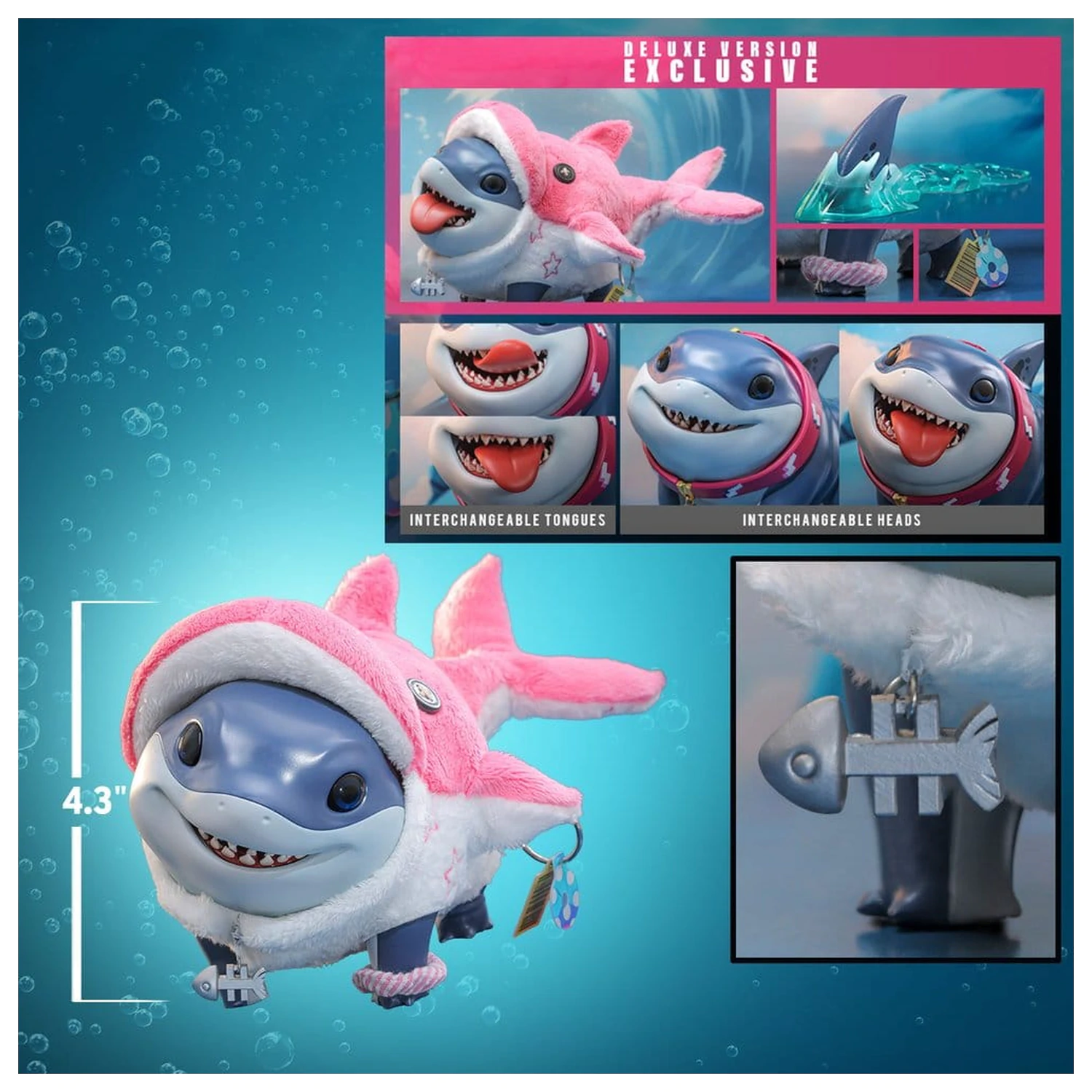 Marvel Rivals Videogame Masterpiece Series Figurka Akcji Jeff the Land Shark (Wersja Deluxe) 11 cm zdjęcie produktu