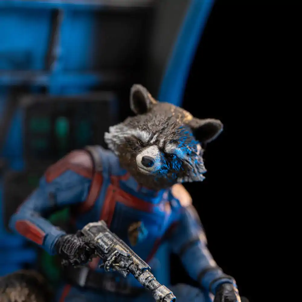 Statua Marvel Scale 1/10 Strażnicy Galaktyki Vol. 3 Rocket Racoon 20 cm zdjęcie produktu