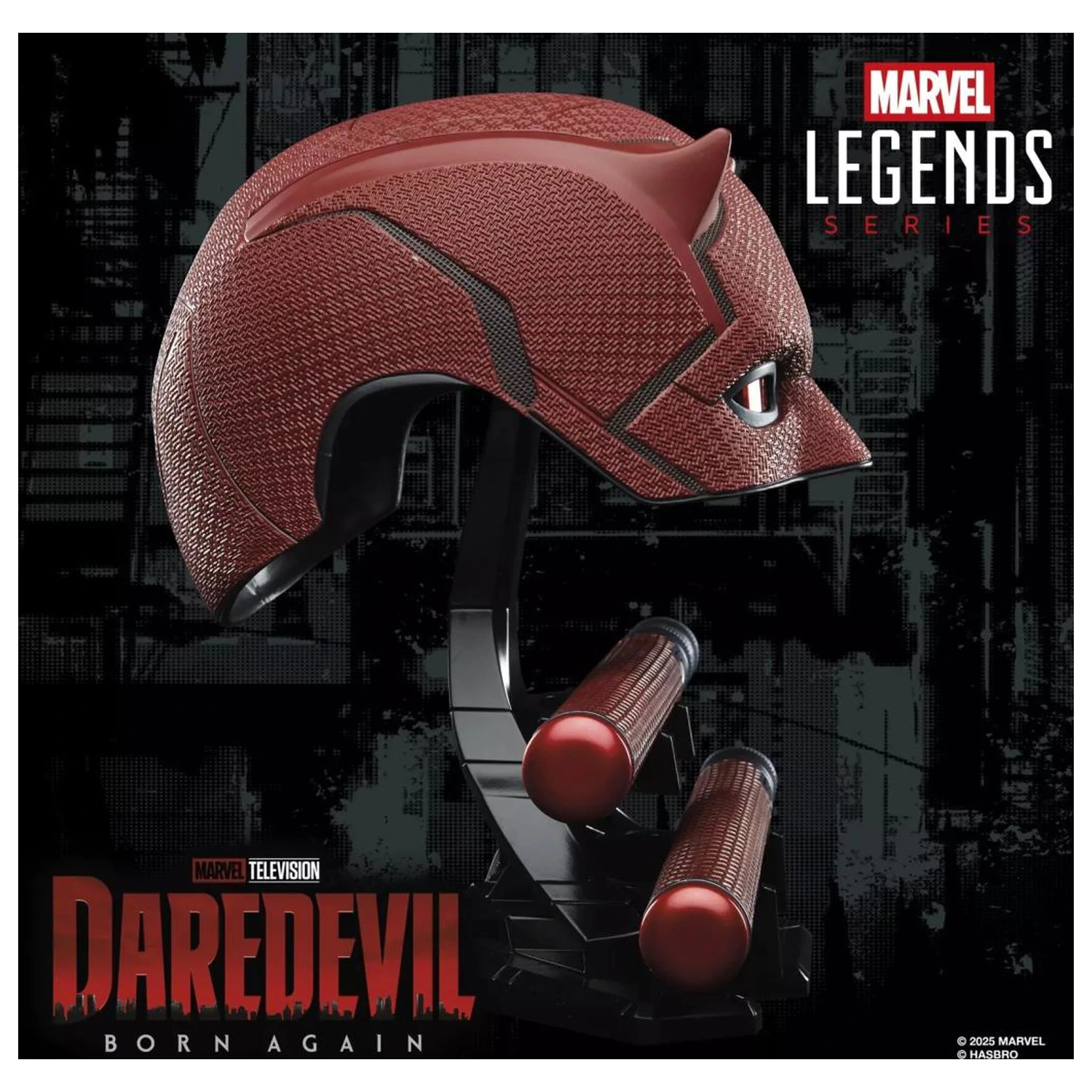 MARVEL Kask i pałka Billy club Premium replika do odgrywania ról z serii Daredevil Legend zdjęcie produktu