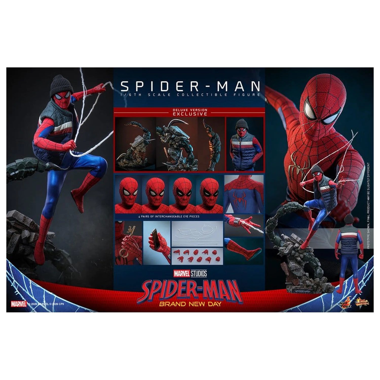 Marvel Spider-Man: Brand New Day figurka akcji 1/6 Spider-Man (Deluxe Version) 29 cm zdjęcie produktu