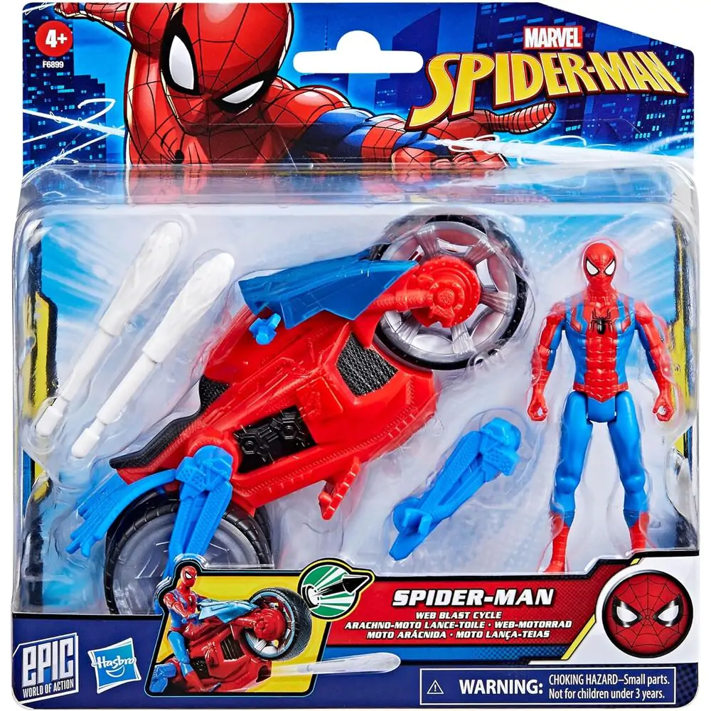 Marvel Spider-Man Epic World of Action Pajęczy Motocykl + Figurka Spidermana zdjęcie produktu