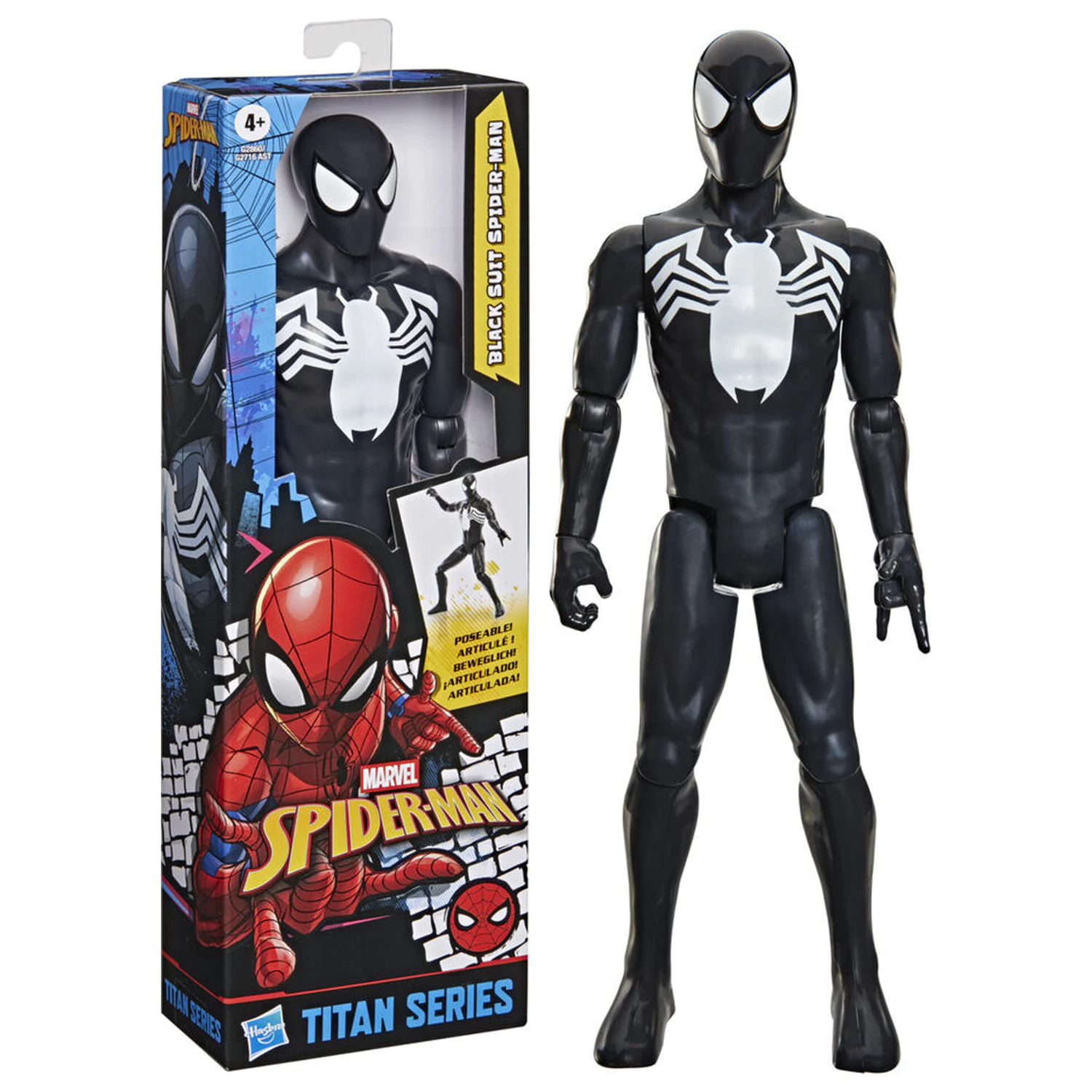 Marvel Spider-Man Titan Series Black Suit Spider-Man figurka 30 cm zdjęcie produktu