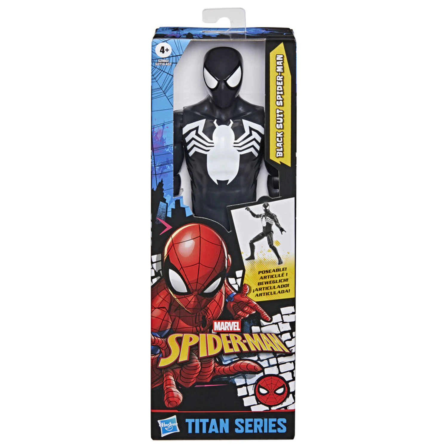 Marvel Spider-Man Titan Series Black Suit Spider-Man figurka 30 cm zdjęcie produktu